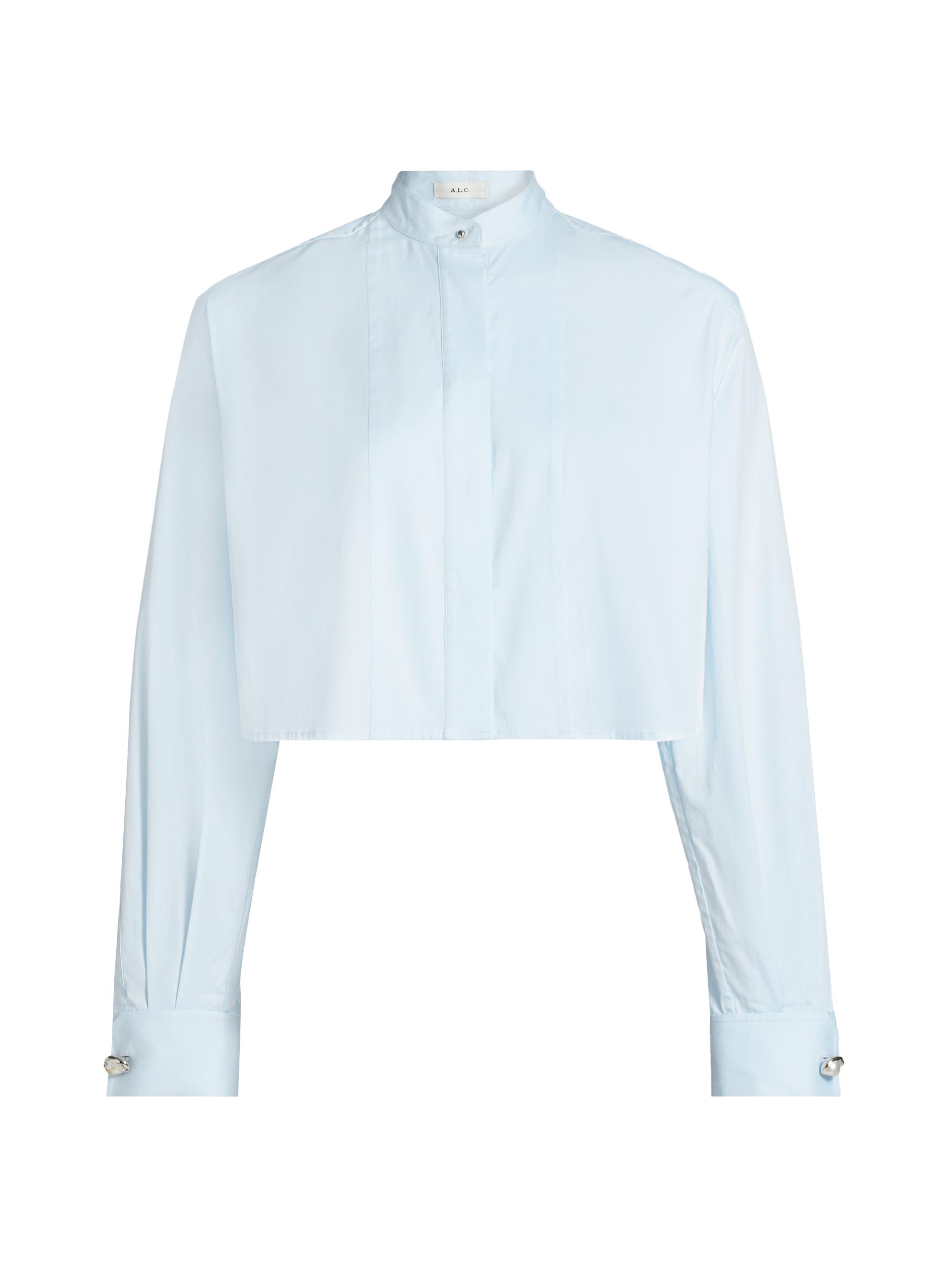 A.L.C. Women's Kat Cotton Crop Top - Ice Water