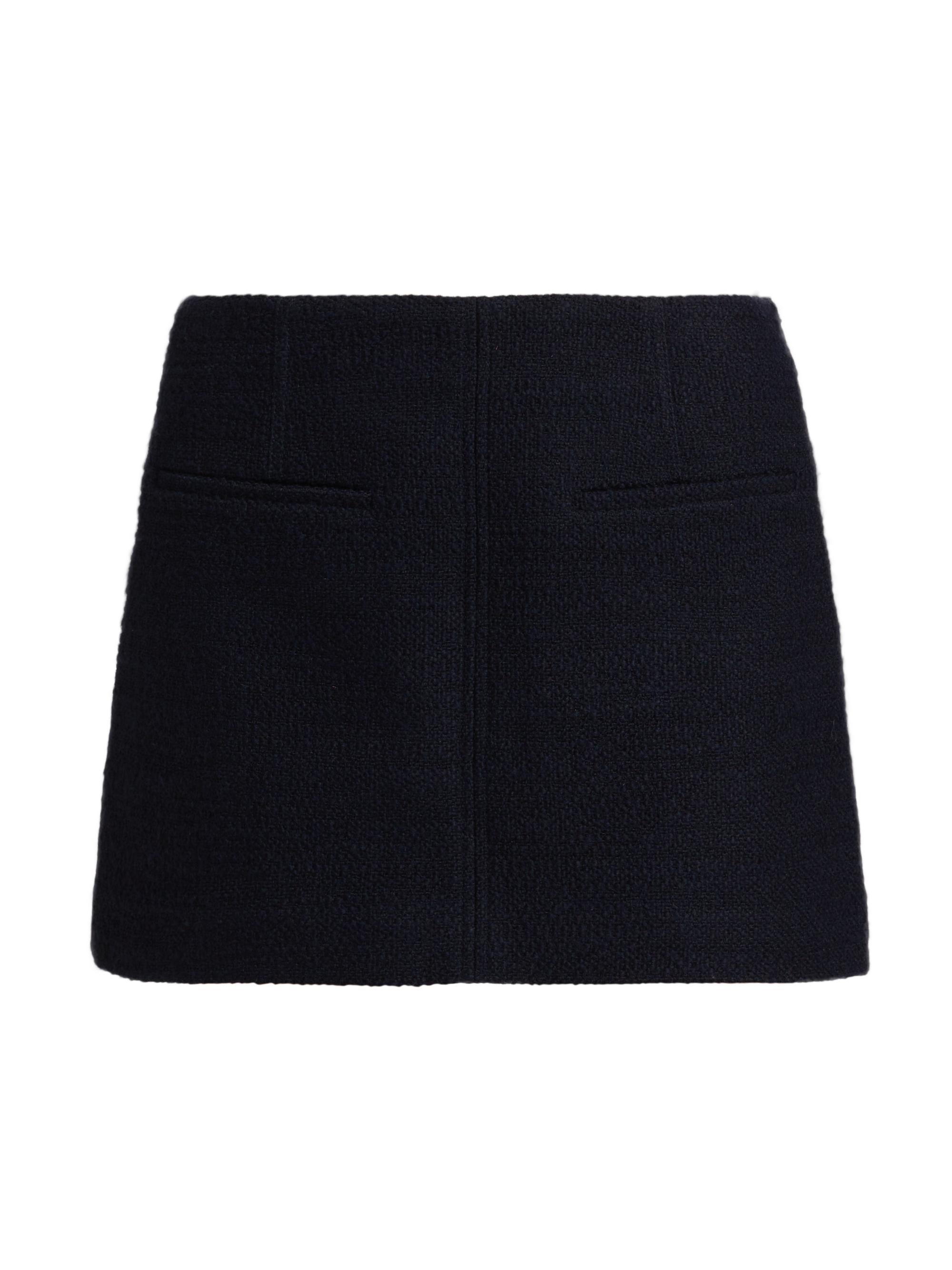 A.L.C. Women's Cowan Bouclé A-Line Miniskirt - Deep Navy