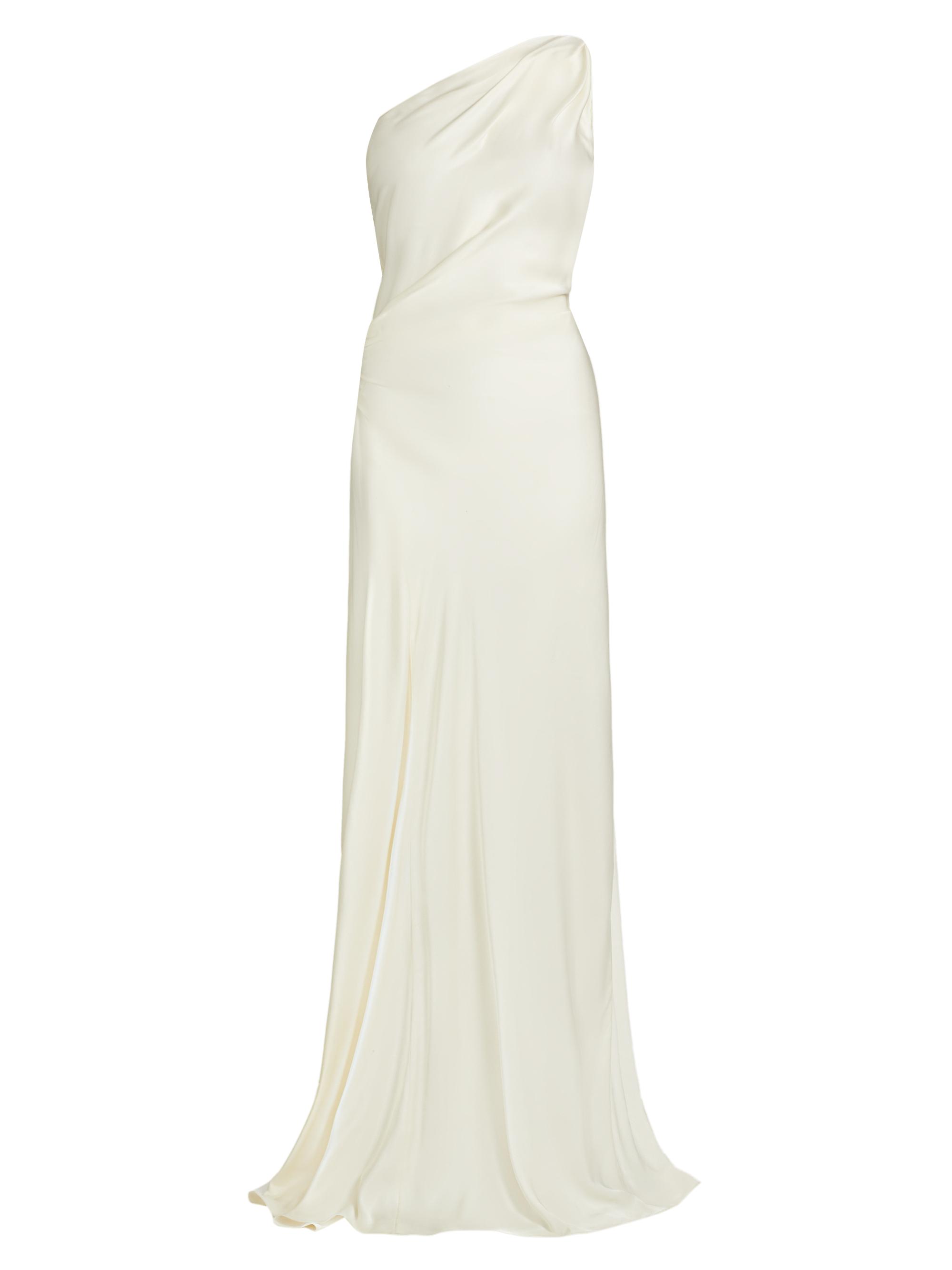 A.L.C. Women's Aster Asymmetric Draped Gown - Cream