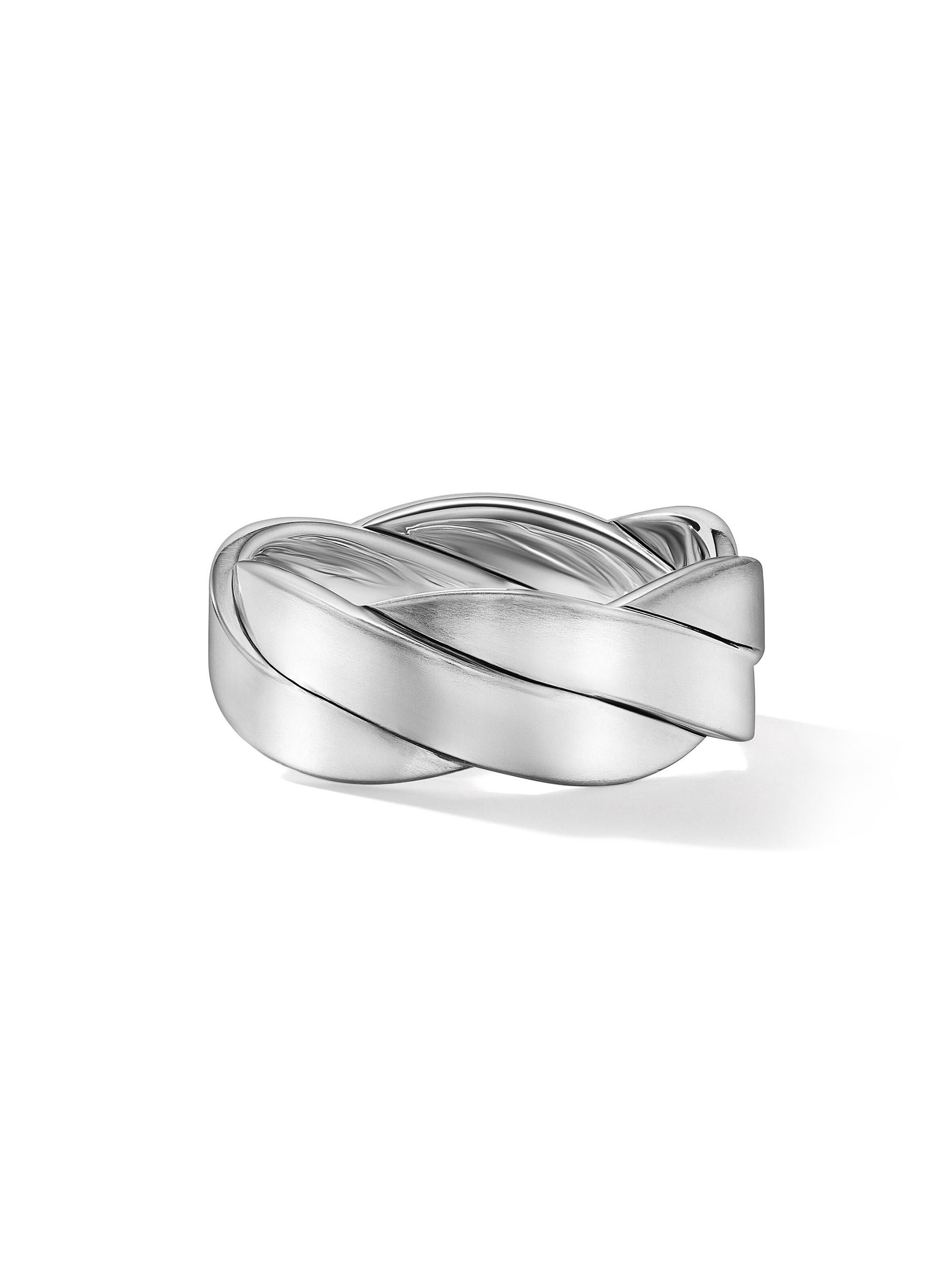 David Yurman Men's DY Helios Band Ring in Sterling Silver - Silver