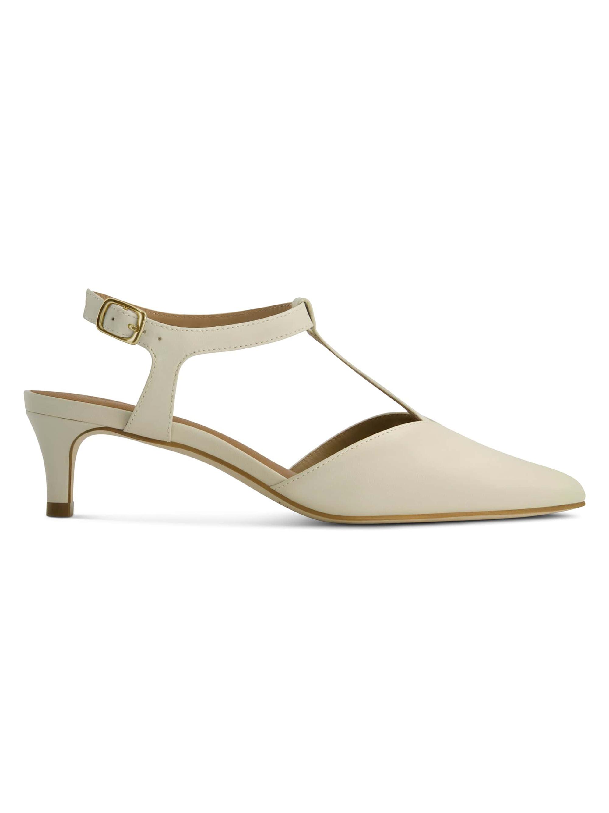 Bernardo Women's Malta Slingback Kitten Pumps - Eggshell