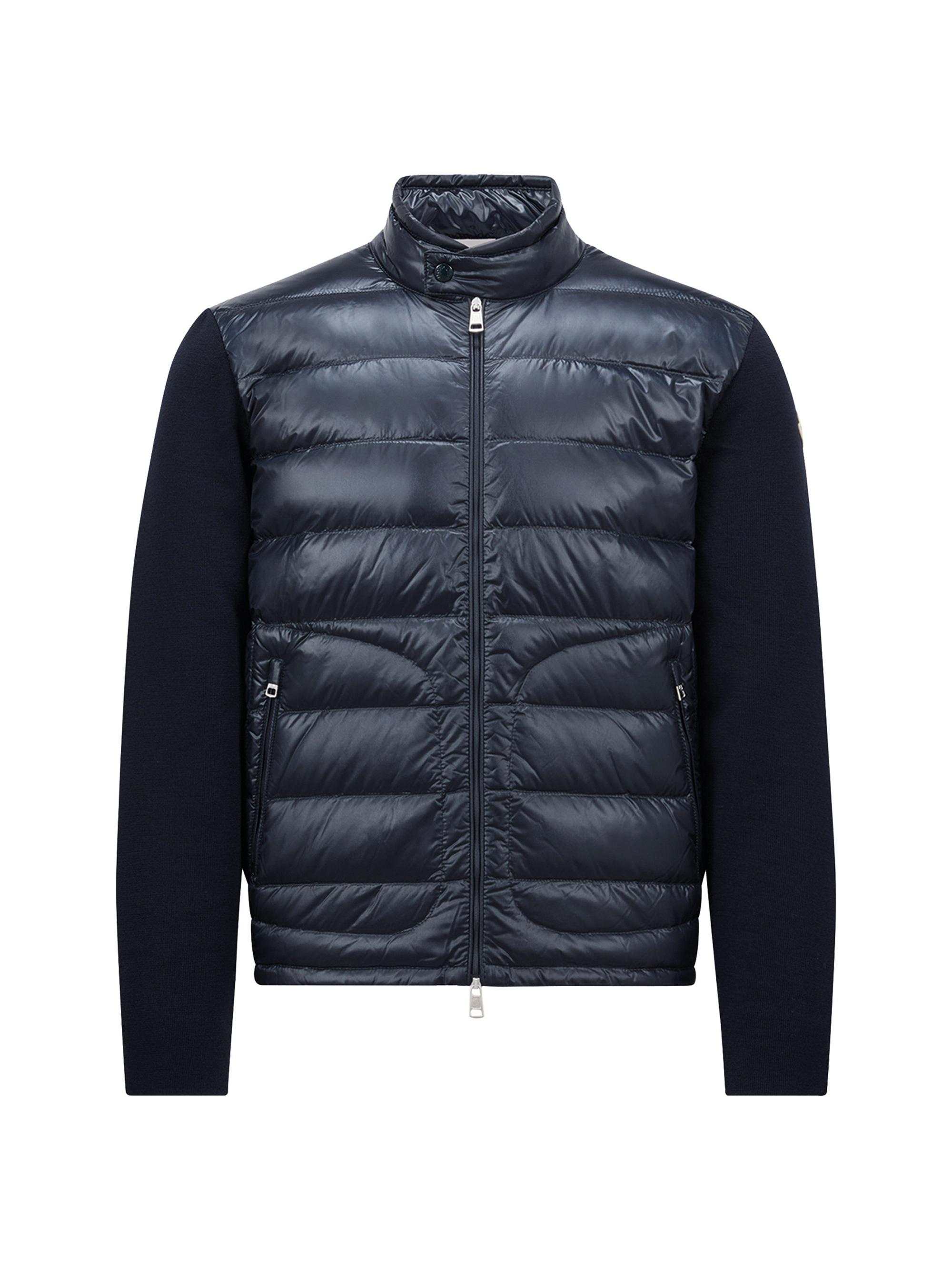 Moncler Padded Wool Down Cardigan | Saks Fifth Avenue
