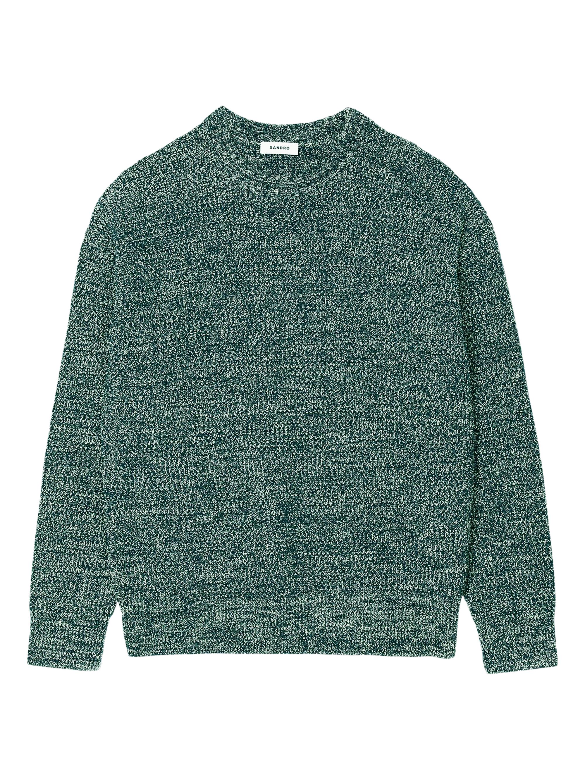 Sandro Men's Chenille Sweater - Super Green