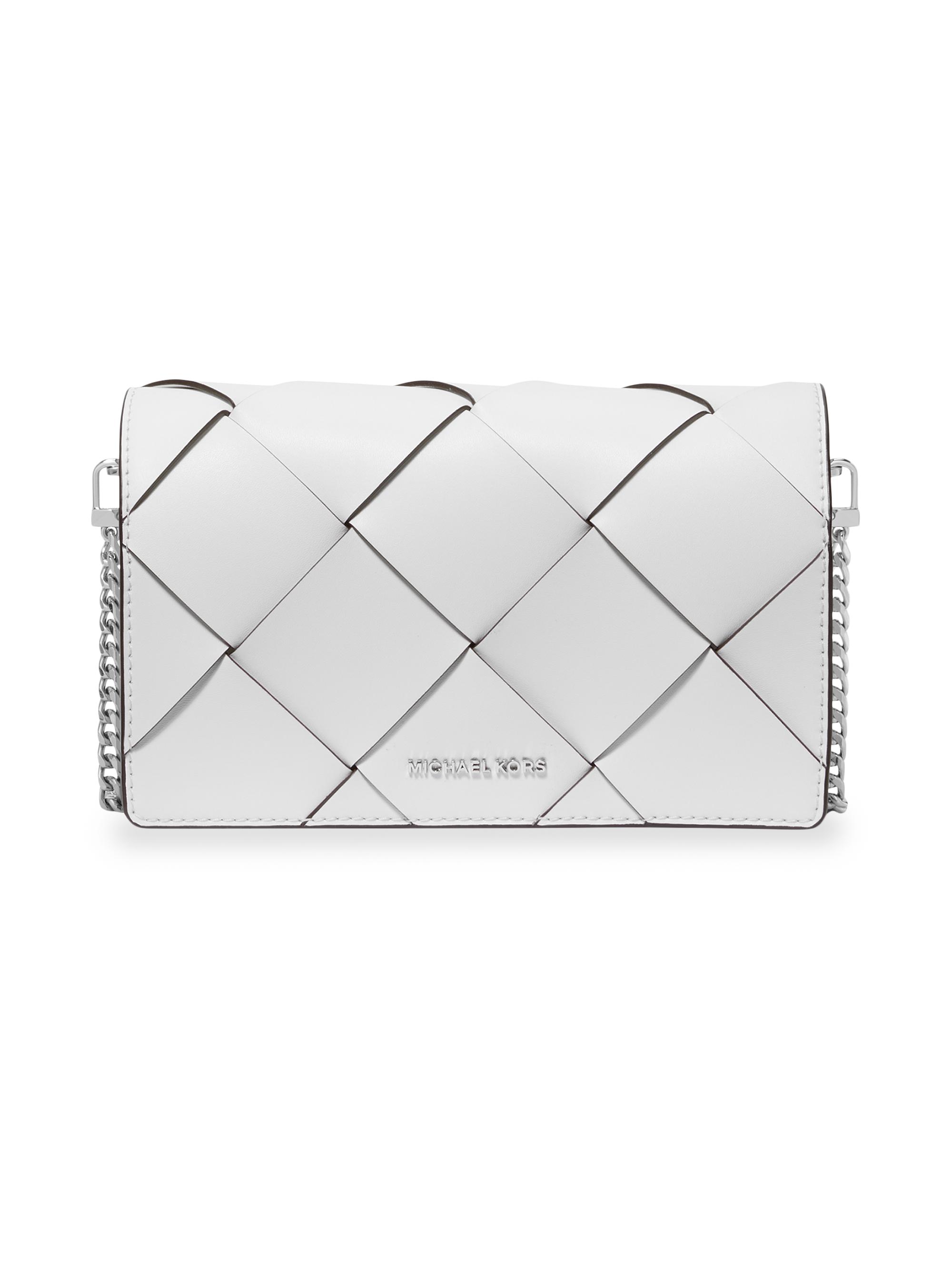 MICHAEL Michael Kors Women's Jet Set Flap Chain Crossbody Bag - Optic White