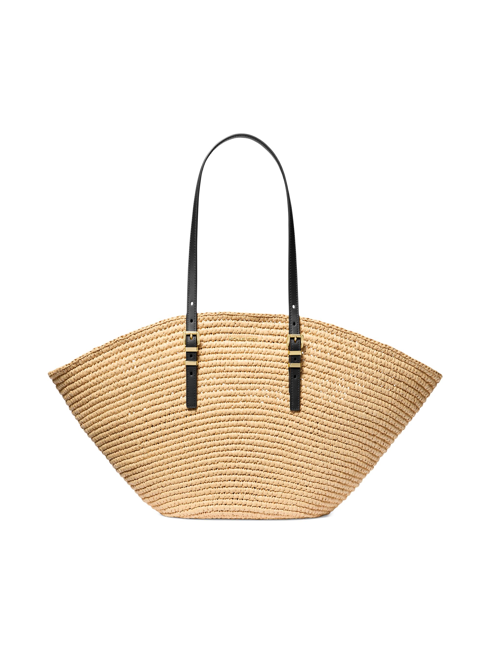 LOEWE Fold Logo-Handle Raffia Shopper | Saks Fifth Avenue