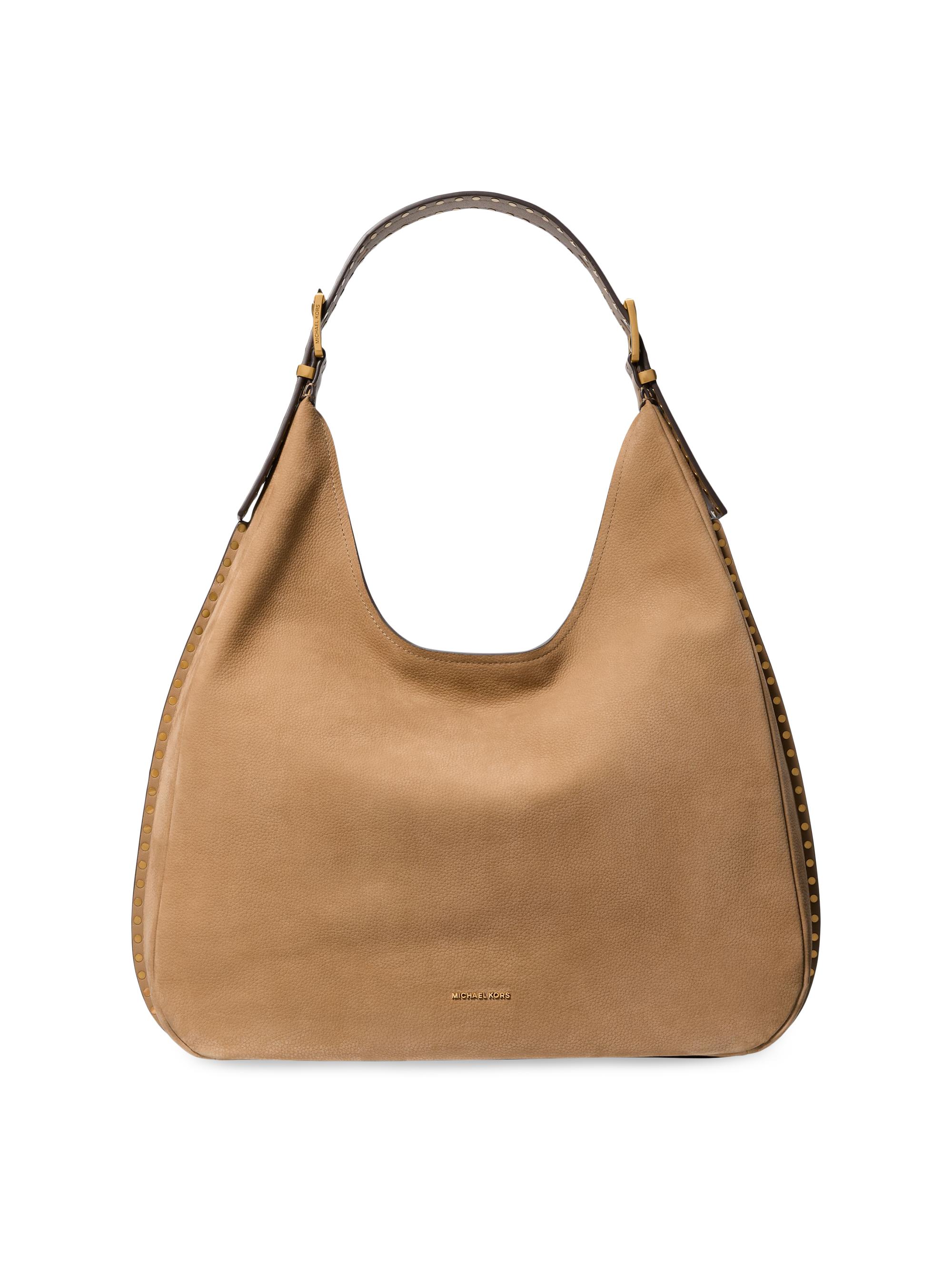 MICHAEL Michael Kors Women's Nolita  Leather Hobo Bag - Husk