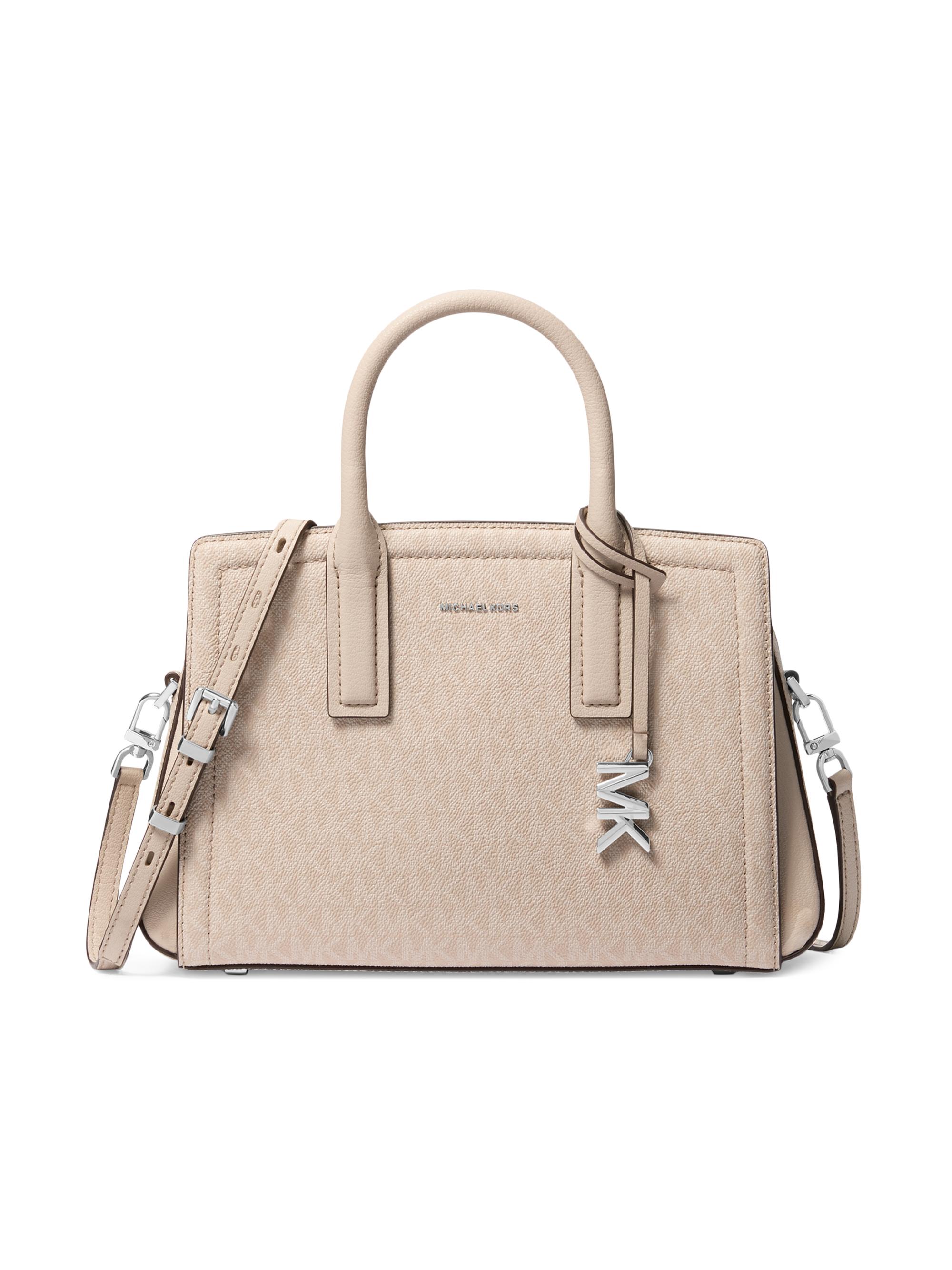 MICHAEL Michael Kors Women's Michael By Michael Kors Logo Satchel - Light Sand