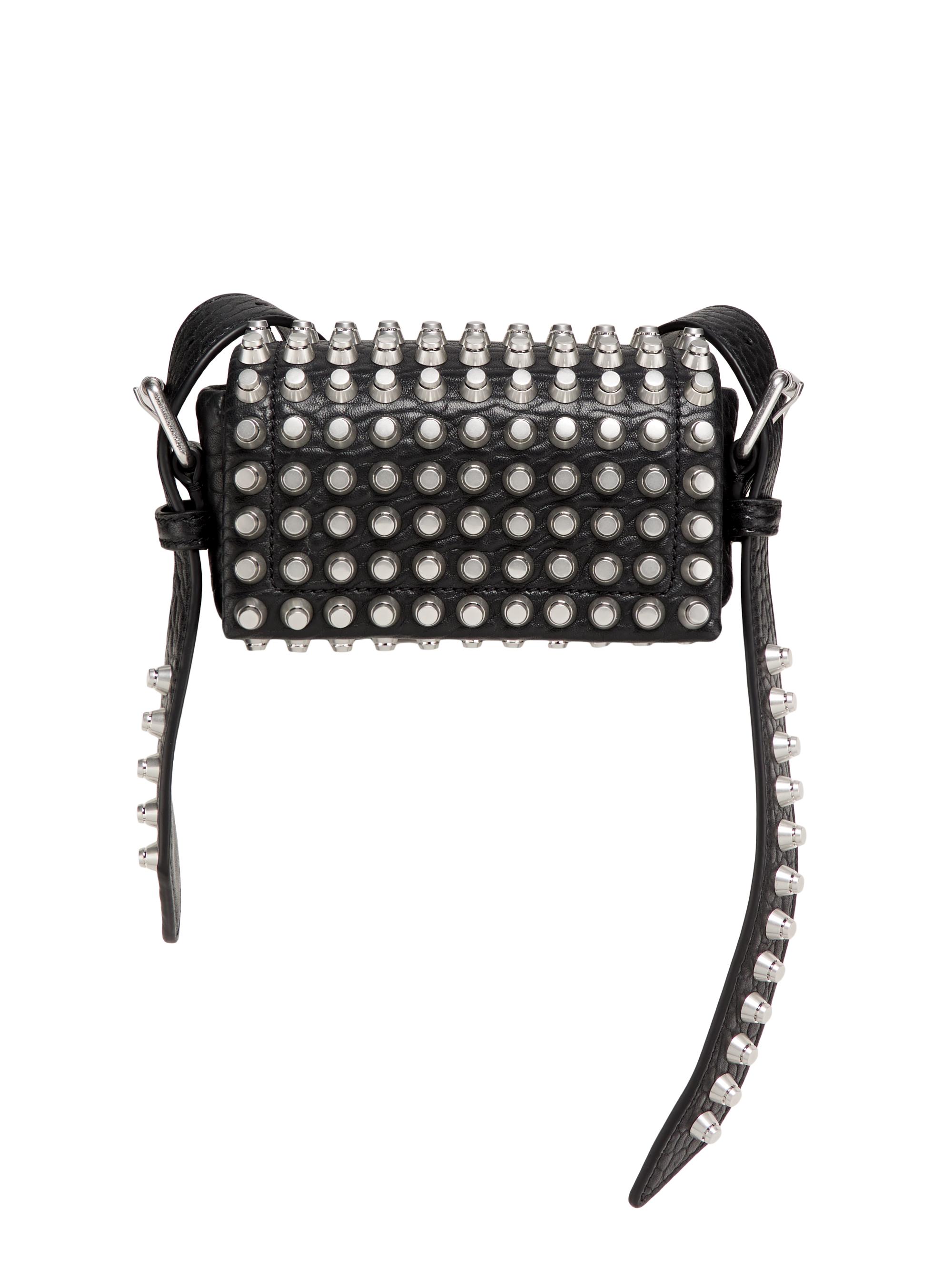 Alexander Wang Ricco Mini Studded Leather Flap Crossbody Bag