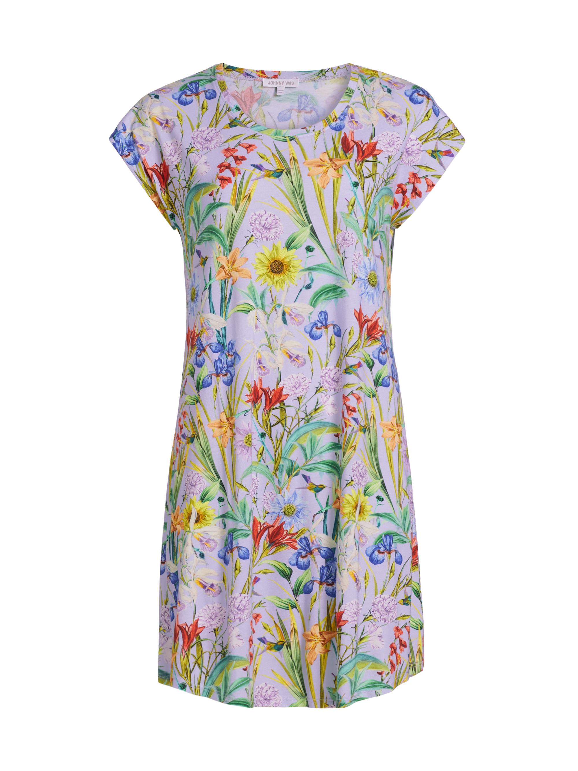 Johnny Was Women's The Bridgette Cap-Sleeve Nightgown - Daphne Purple