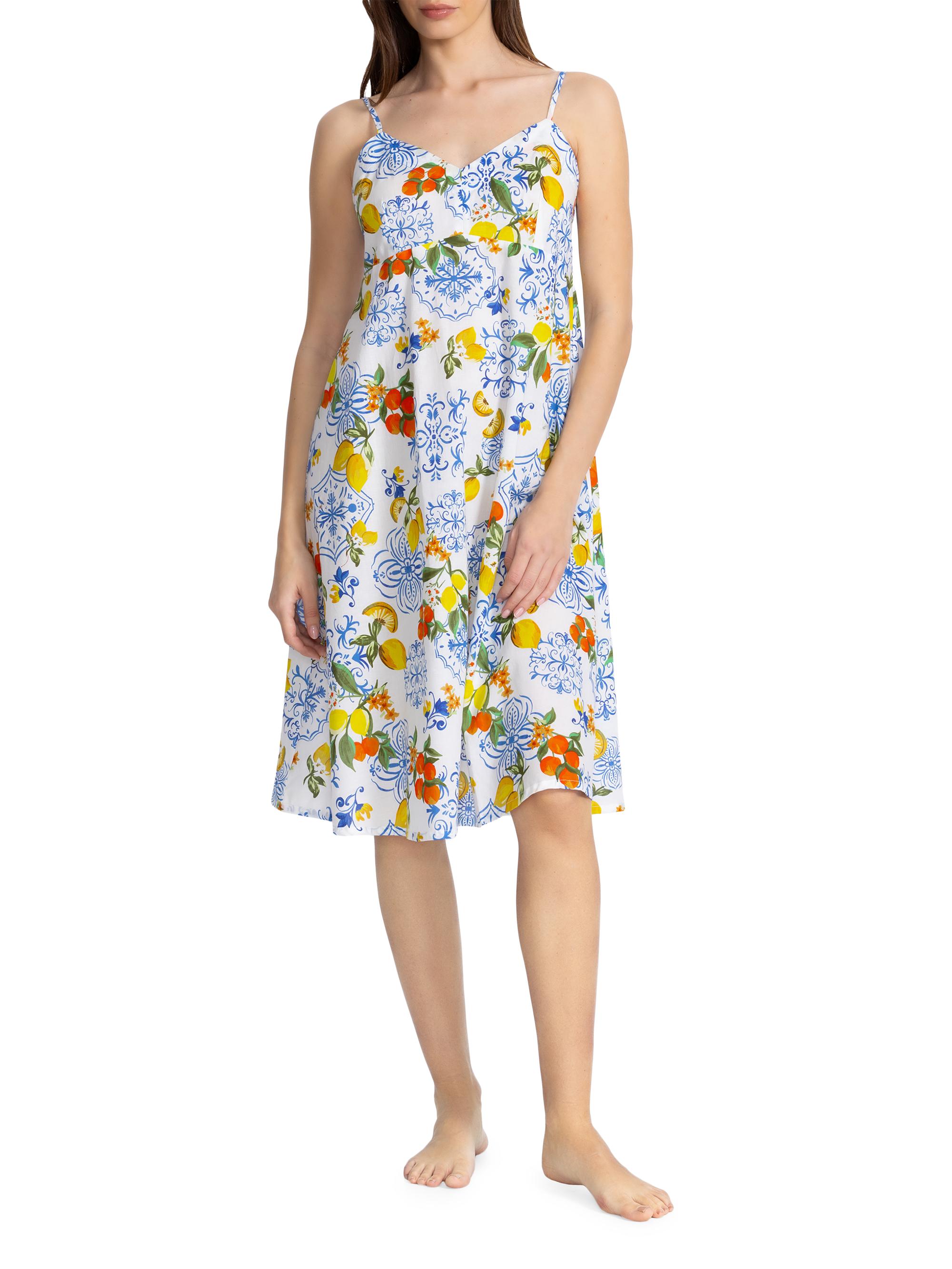Johnny Was Women's Citrus-Print Cotton Sleep Dress - Citrus