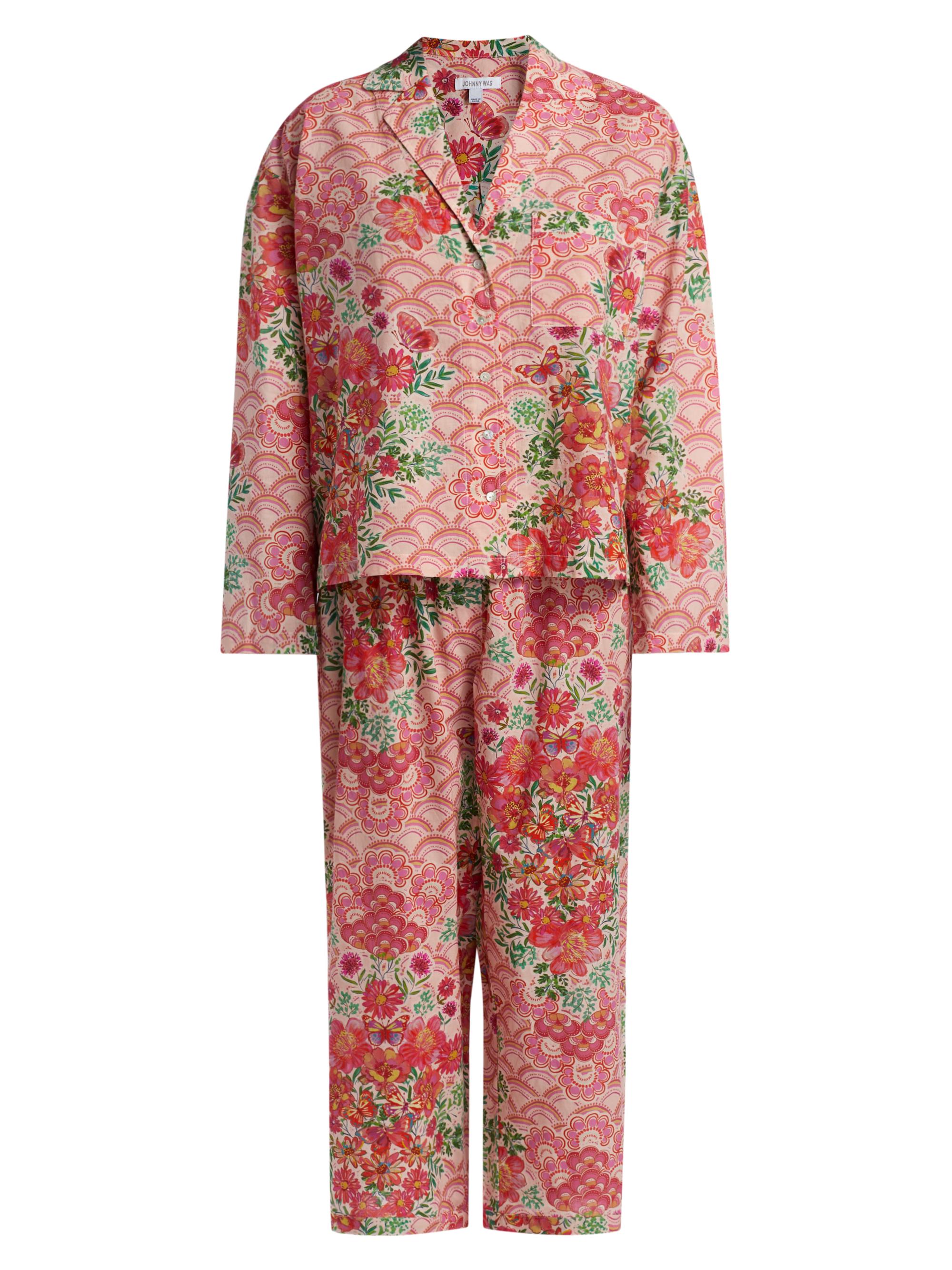 Johnny Was Women's Mariposa Floral Cotton Pajamas - Mariposa