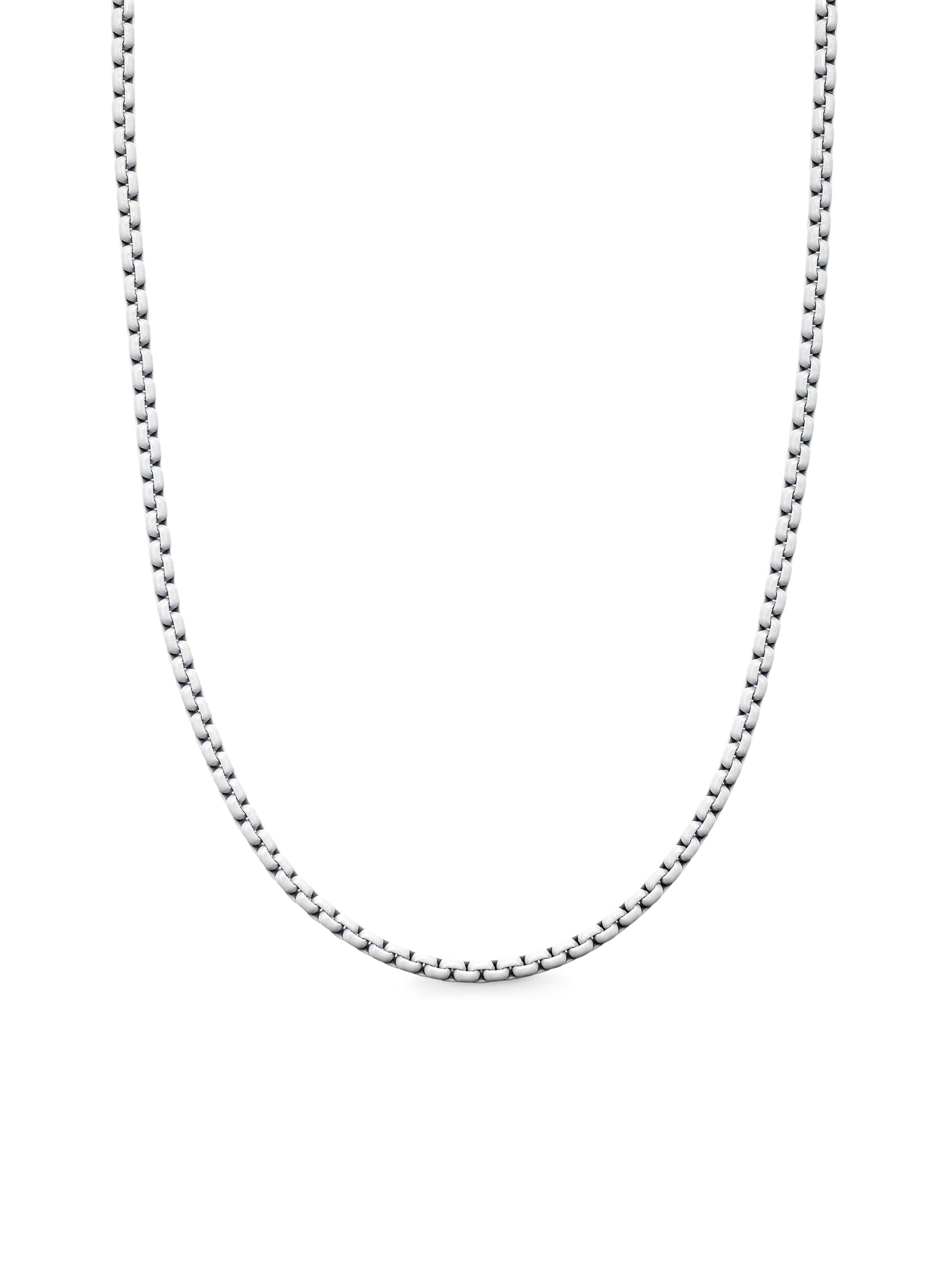 David Yurman Women's Bel Aire Color Box Chain Necklace - White Acrylic