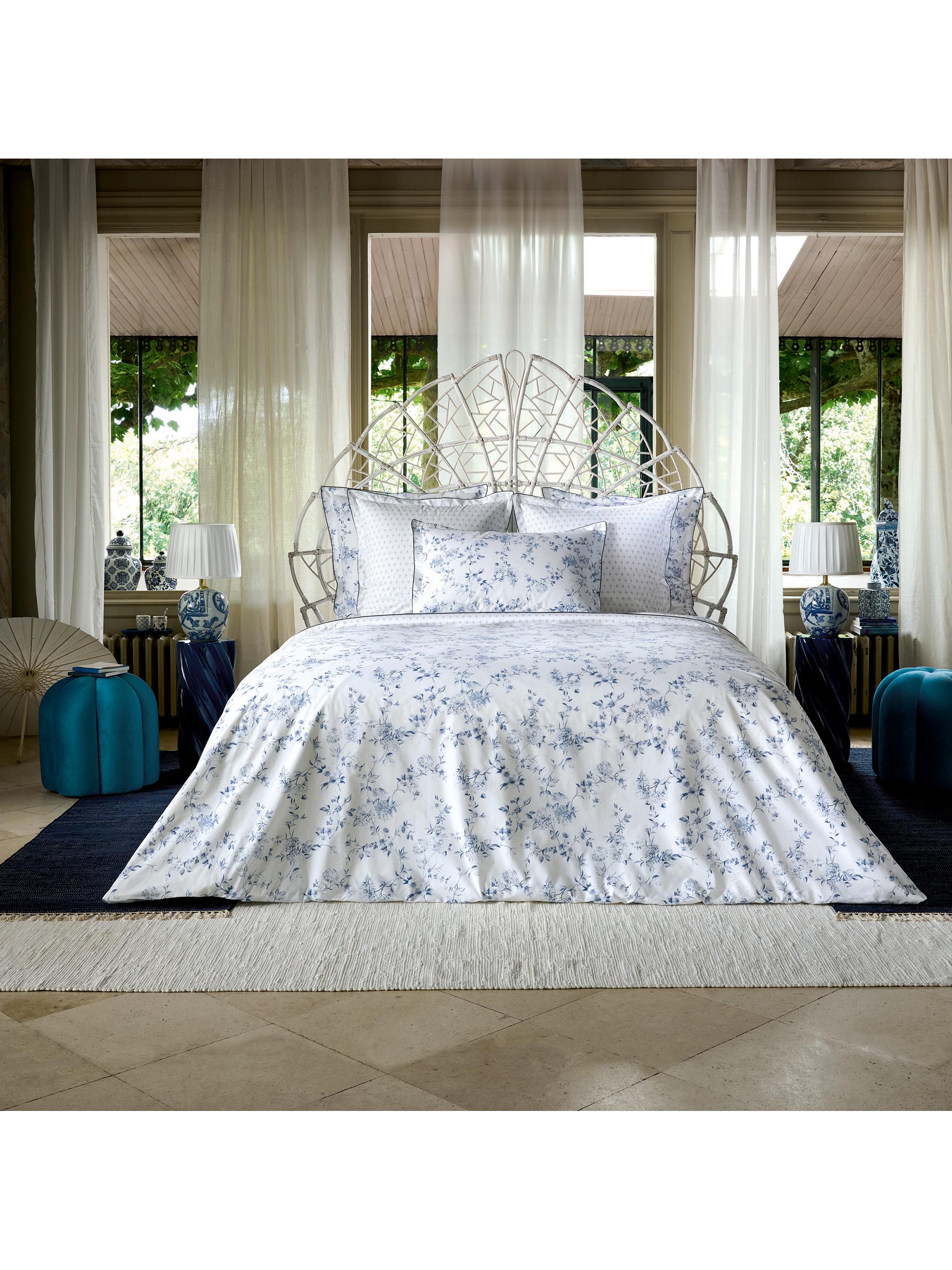 Anne de Solène Malacca Duvet & Sham Collection - Blue White Boudoir