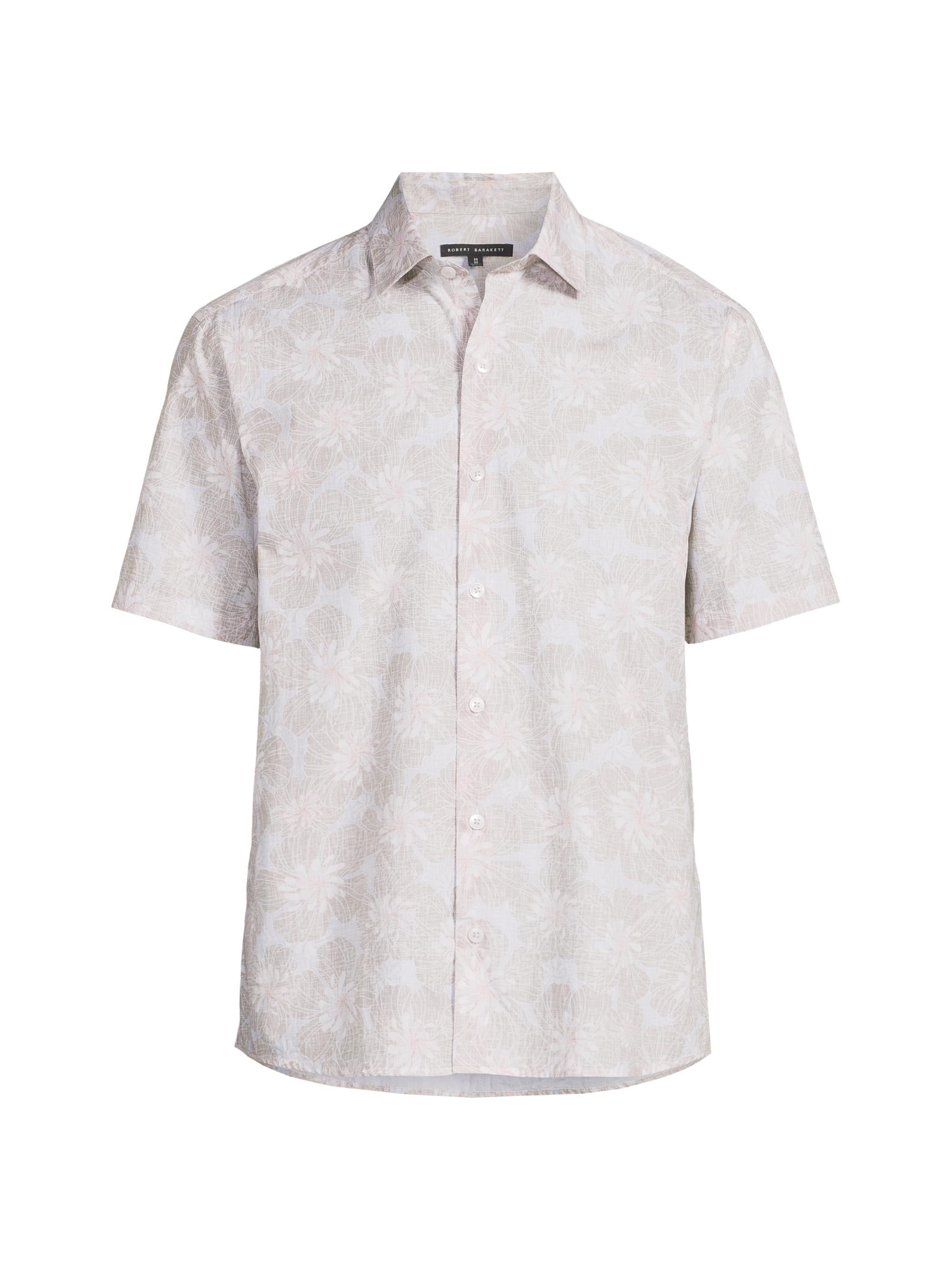 Robert Barakett Men's Aspen Woven Shirt - Tan