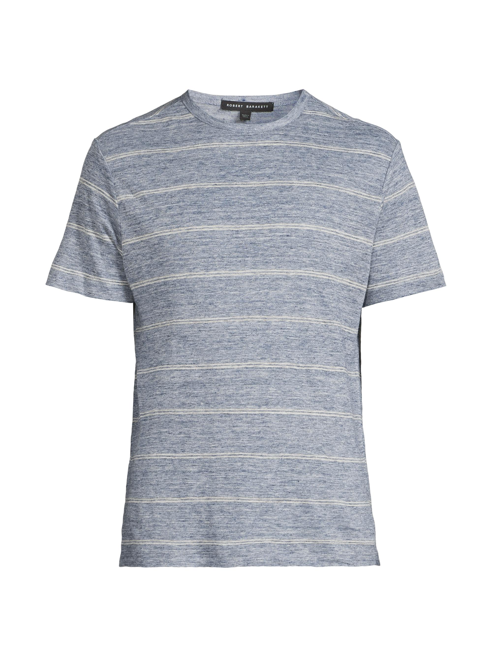 Robert Barakett Men's Folsom Striped T-Shirt - Blue | Thumbnail 7