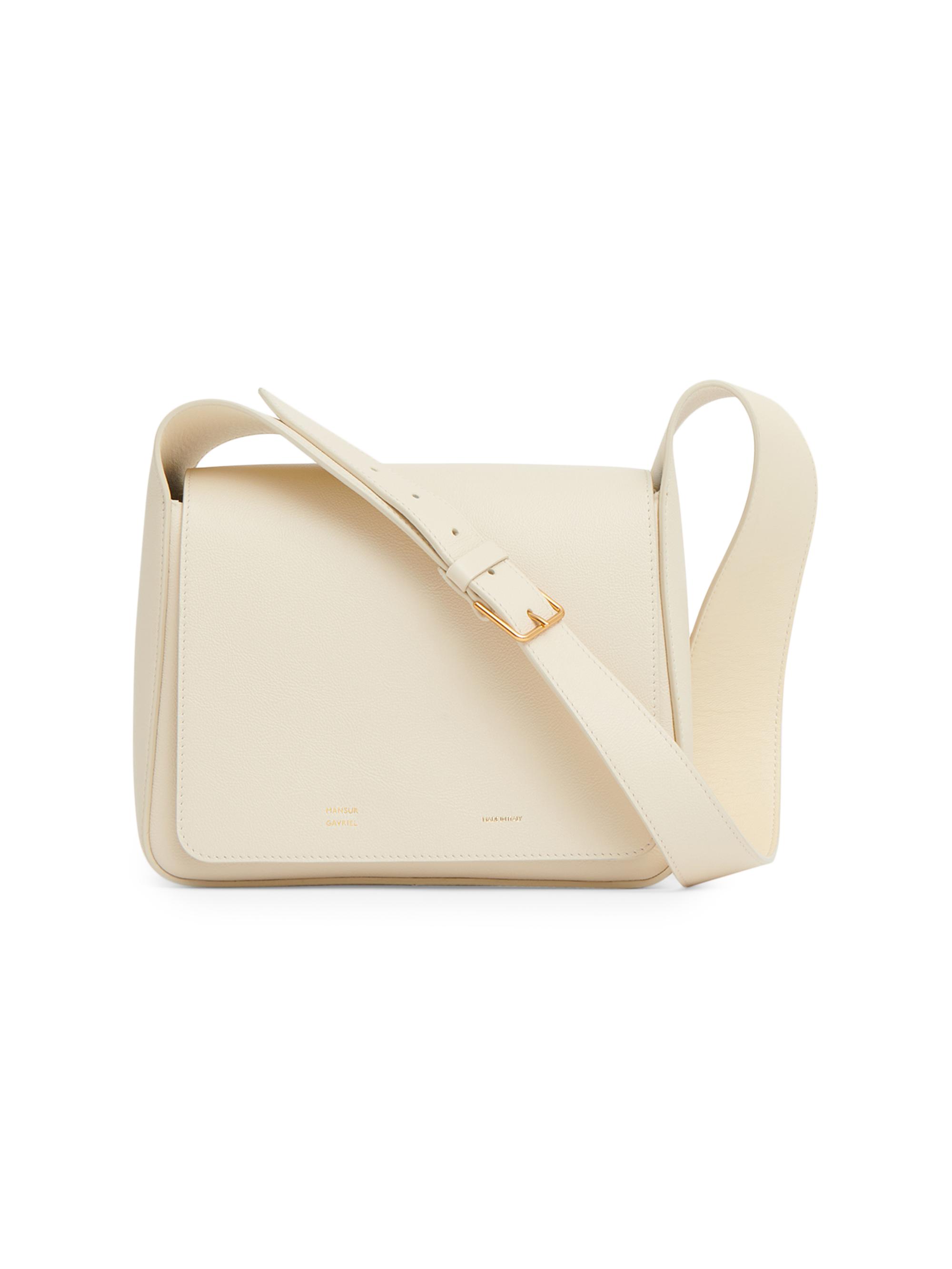 Mansur Gavriel Women's Box Leather Shoulder Bag - Jasmine