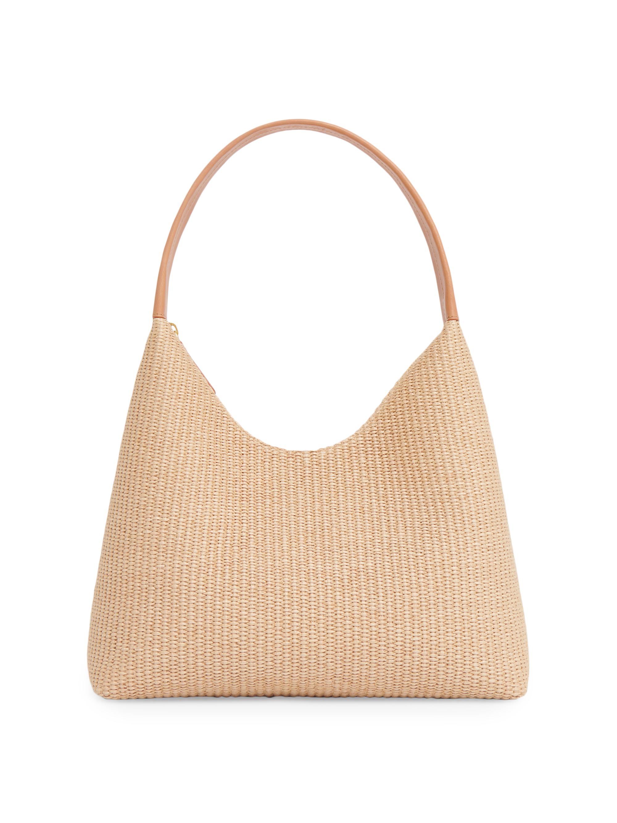 バッグ vousmevoyez Jimmy Choo Beach Diamond Logo Raffia Hobo Bag | Saks Fifth Avenue