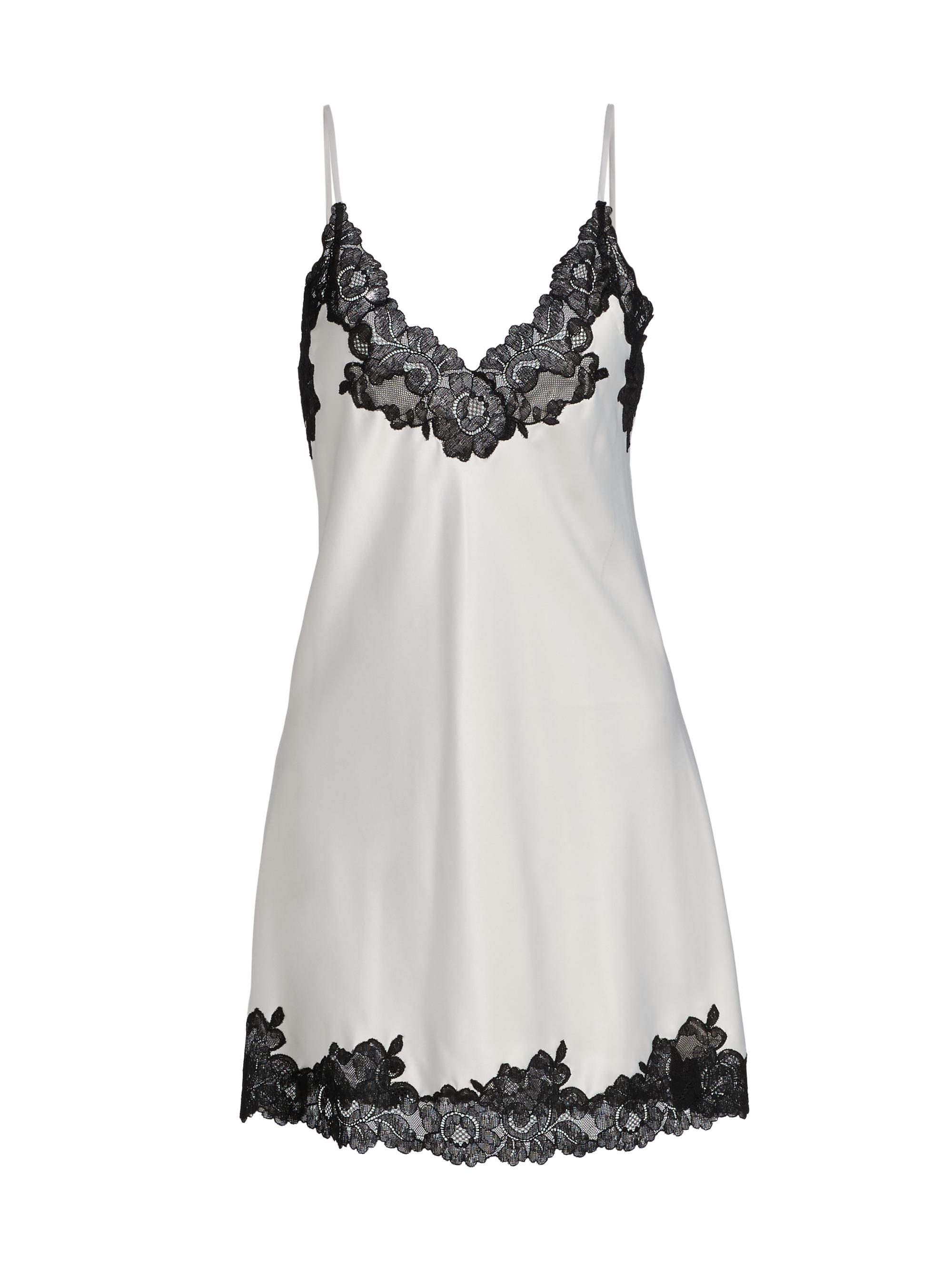 Natori Women's Peony Glamour Slipdress - Shea Black Lace