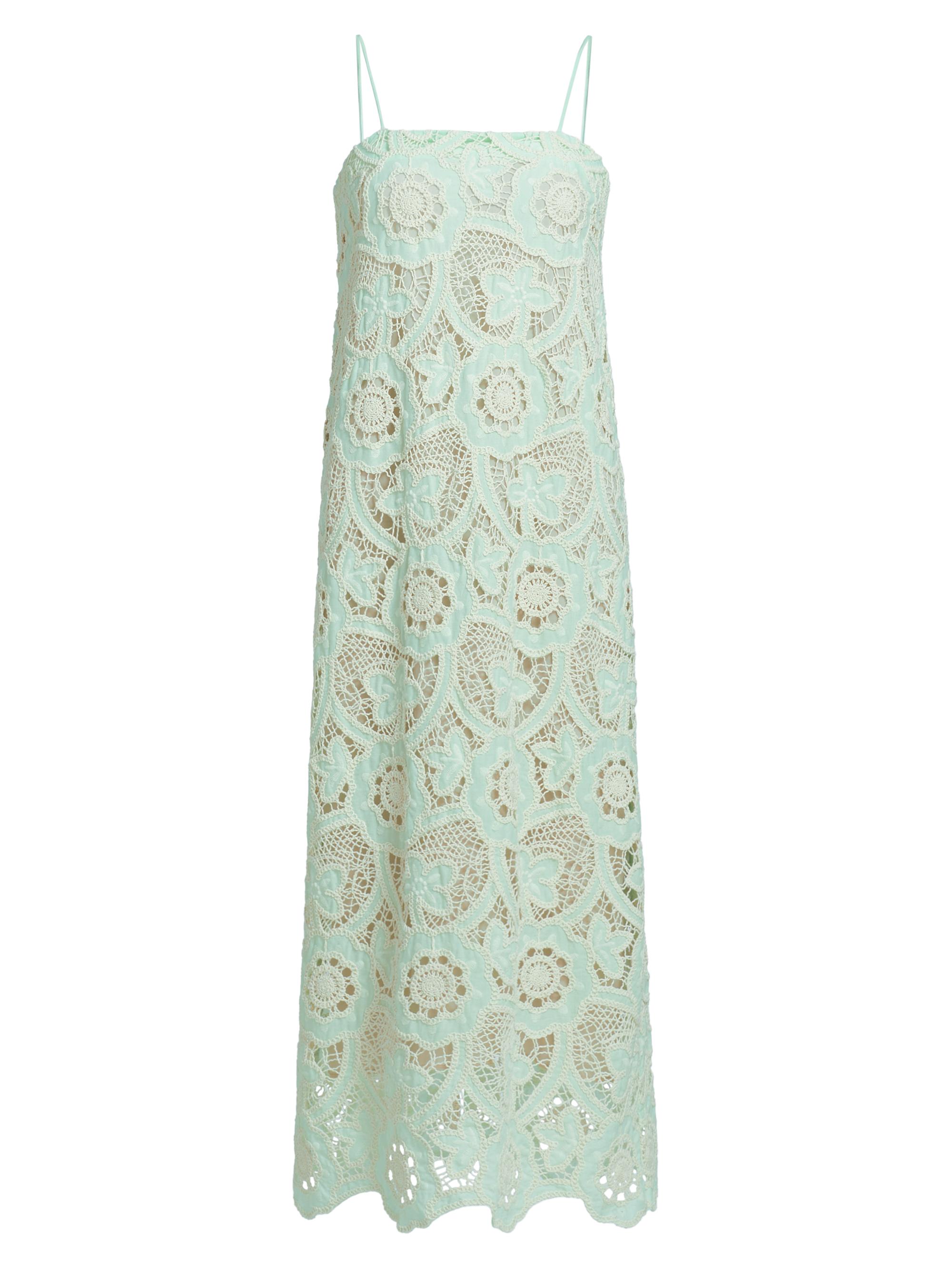 Hunter Bell Women's Carrie Crocheted Sheath Midi-Dress - Lagoon Lace