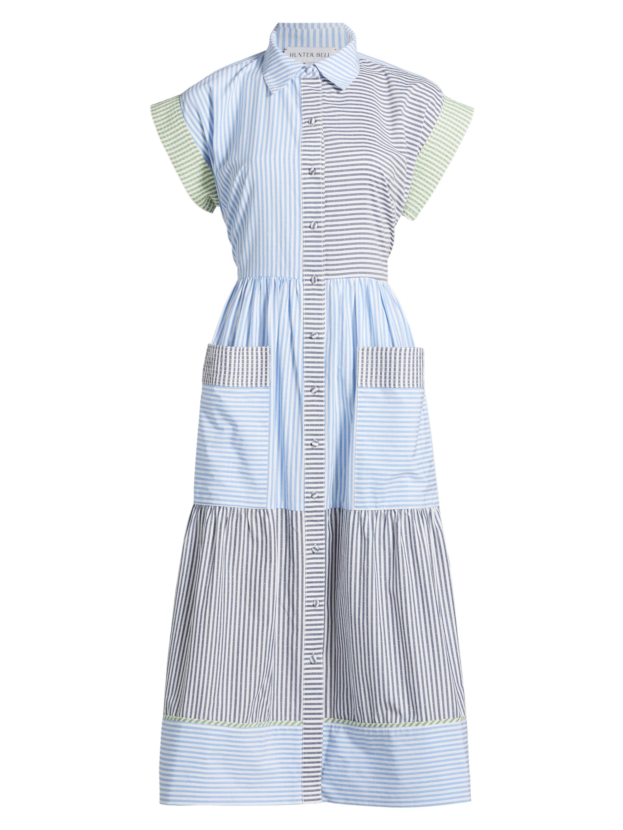 Hunter Bell Women's Sarah Striped Midi Shirtdress - Croquet Stripe