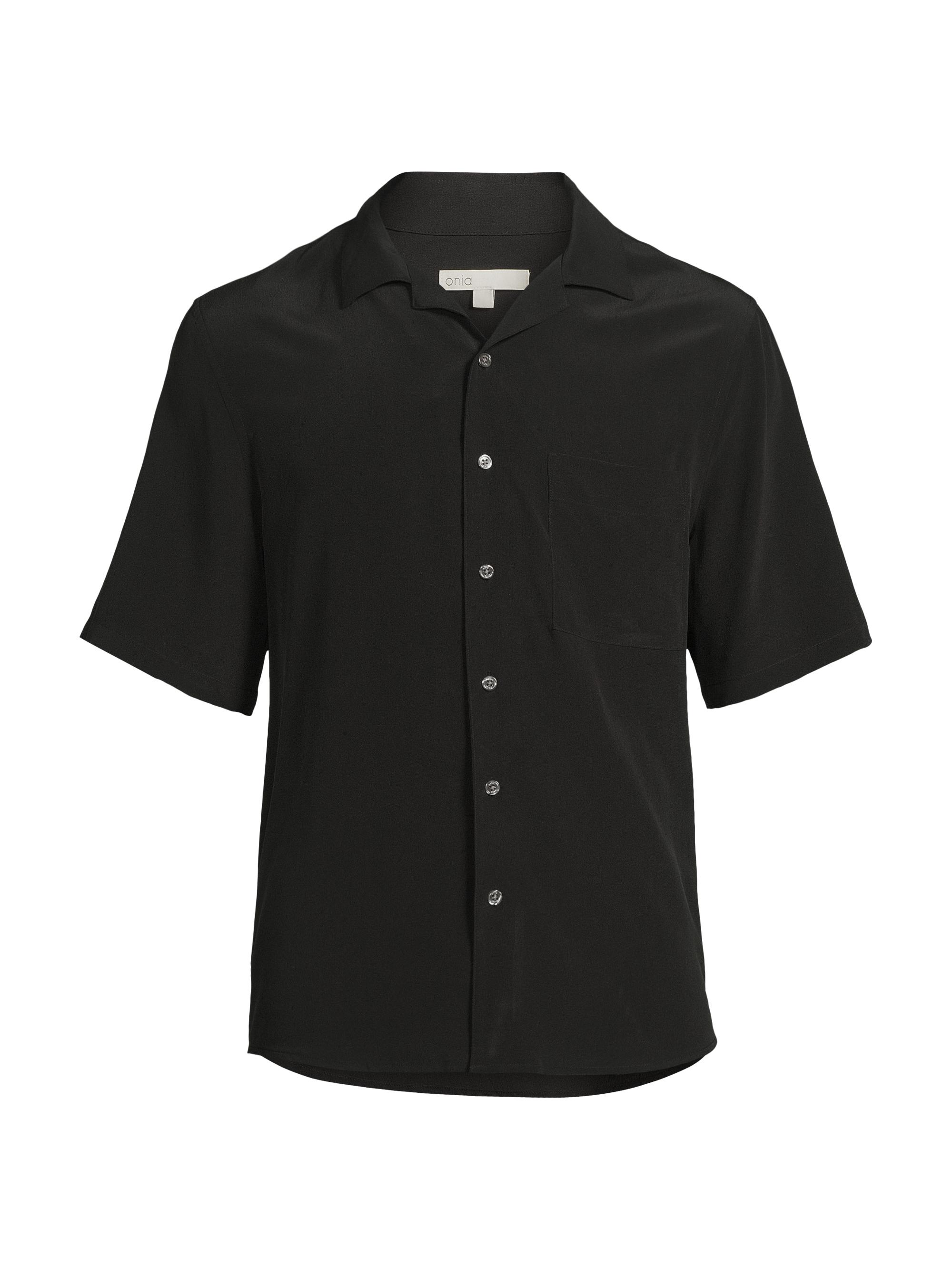 Onia Men's Silk Vacation Shirt - Black