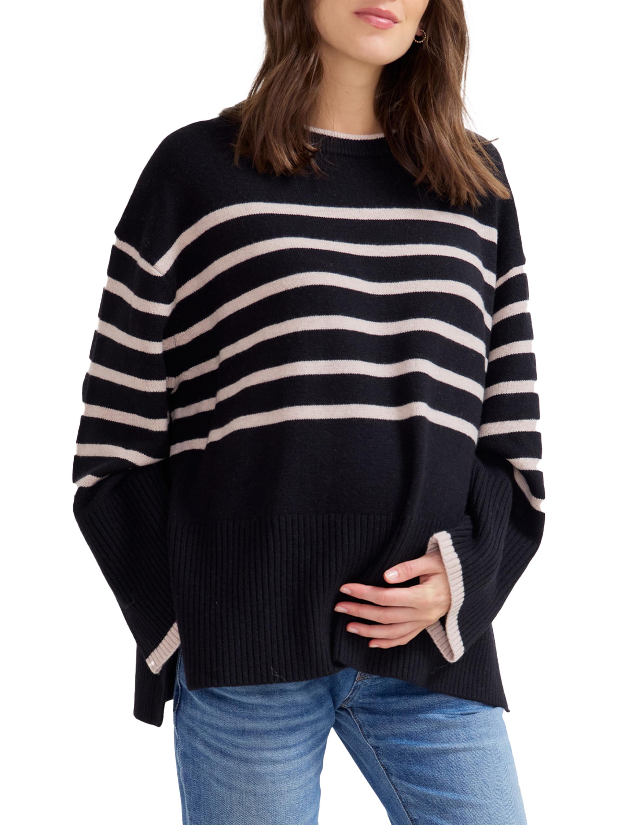 Hatch Women's The Carly Knit Maternity Pullover Sweater - Black
