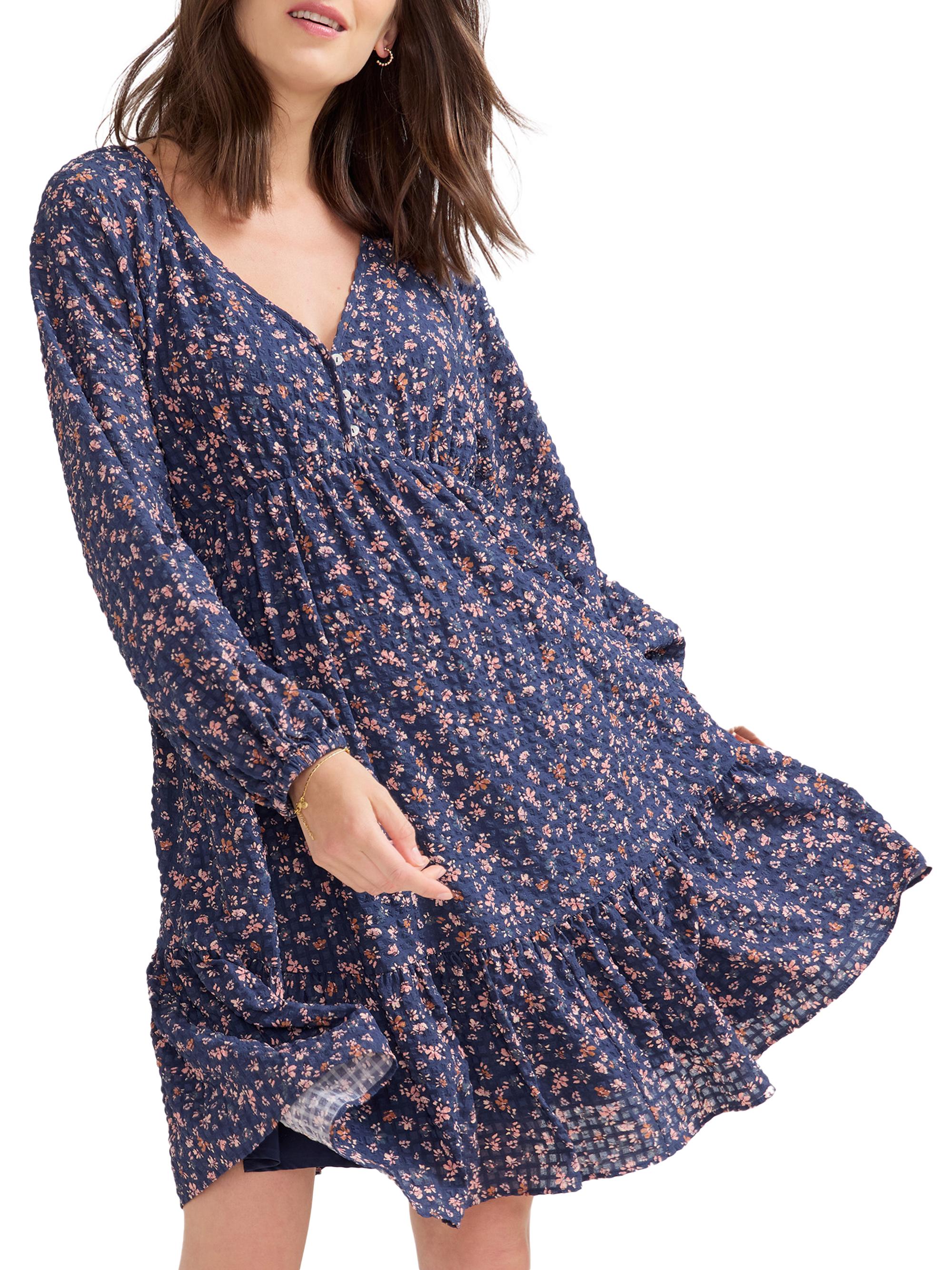 Hatch Women's The Kelsey Maternity Dress - Navy Poetry Floral