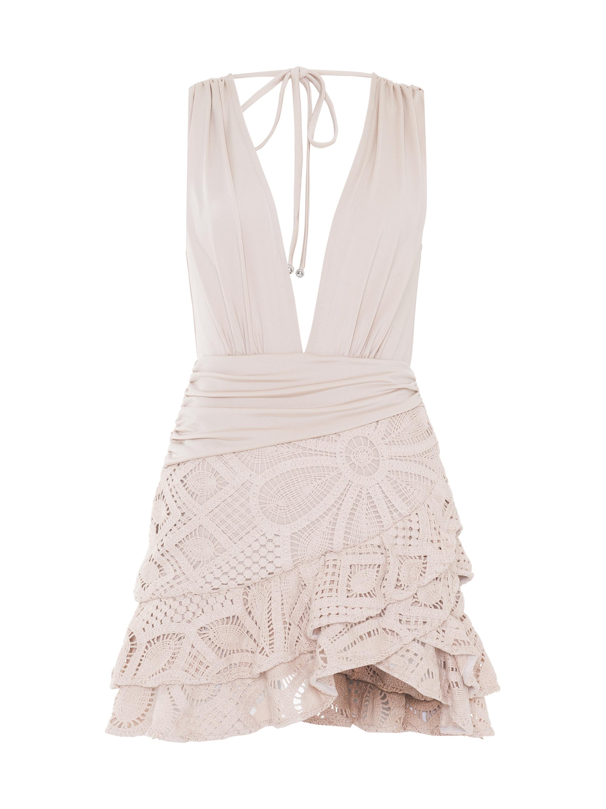 PatBO Women's Camila Coelho Crochet Minidress - Beige