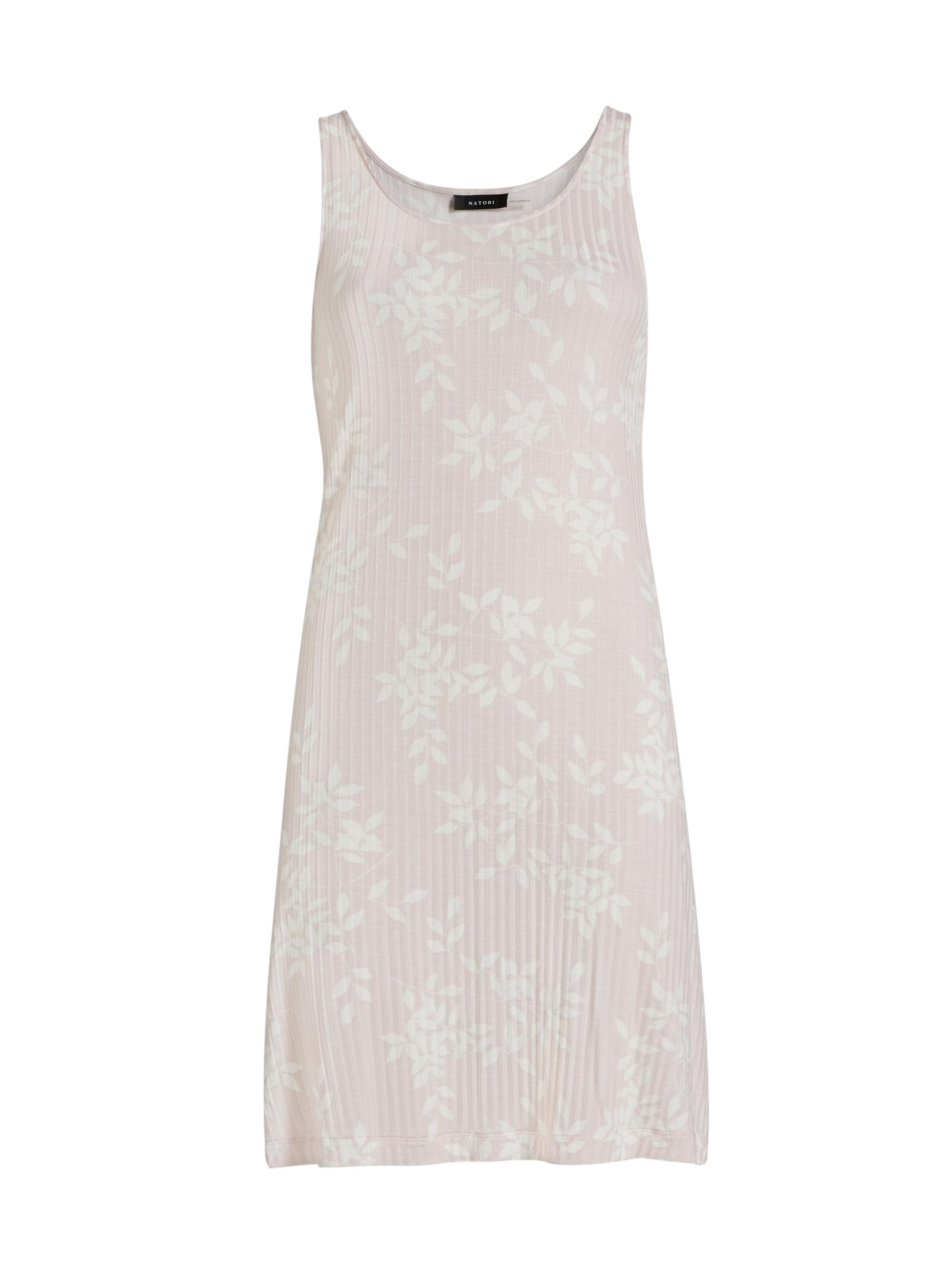 Natori EDIT Women's Aria Floral Ribbed-Jersey Nightgown - Shell Pink