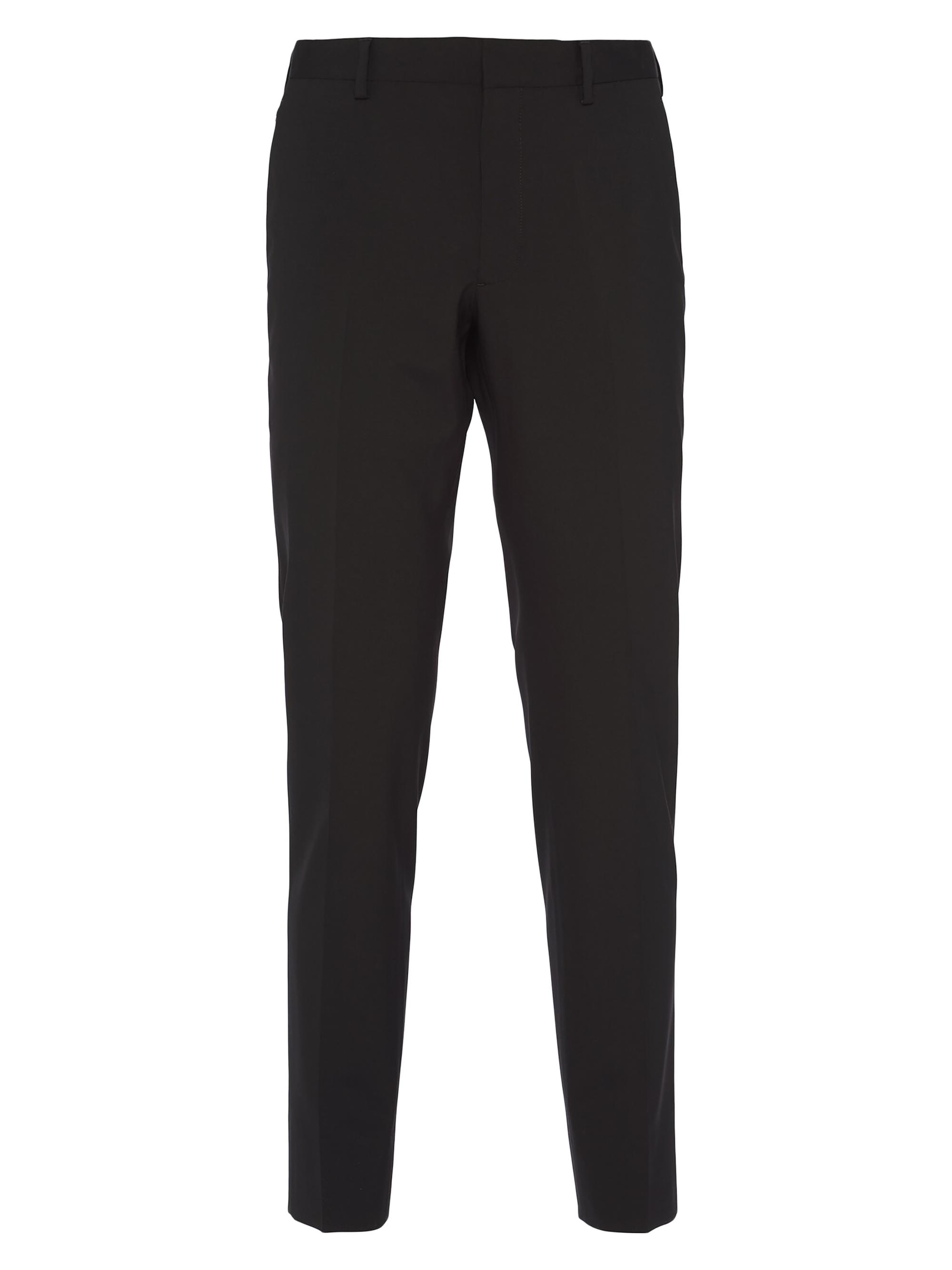 Prada Men's Light Stretch Wool Pants - Black