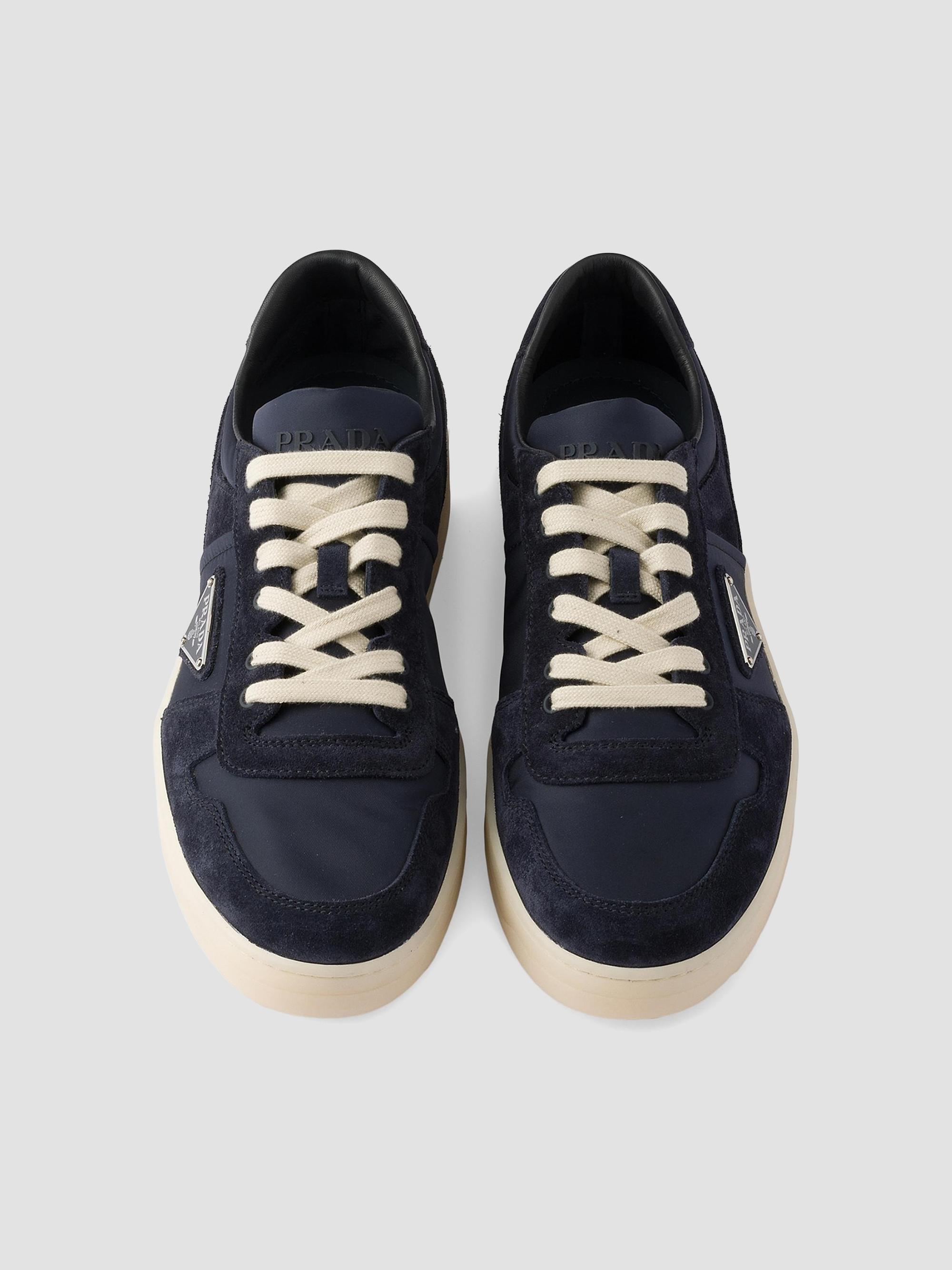 Prada Men's Downtown Re-Nylon and Suede Sneakers - Navy | Thumbnail 2