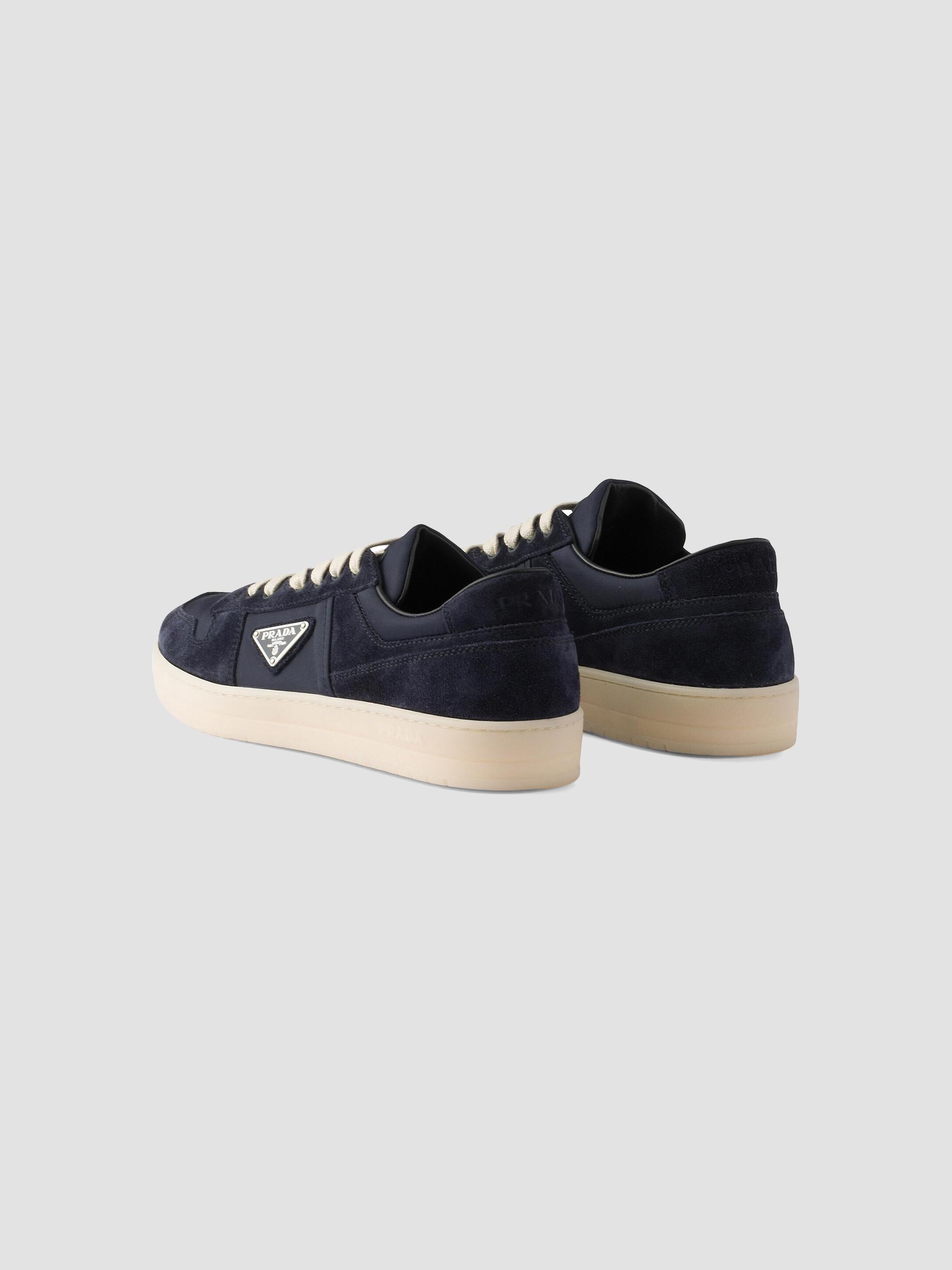 Prada Men's Downtown Re-Nylon and Suede Sneakers - Navy | Thumbnail 3