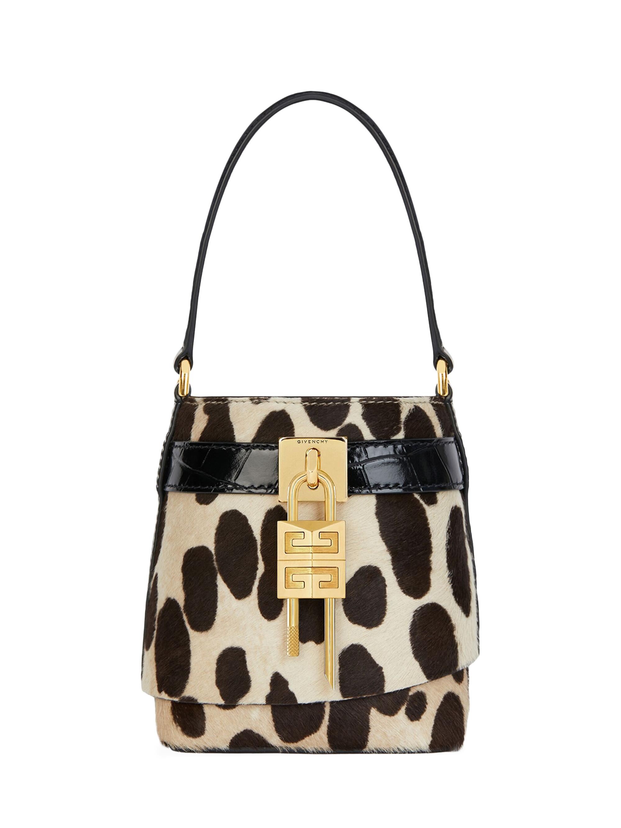 Givenchy Women's Micro Shark Lock Bucket Bag - Black Beige