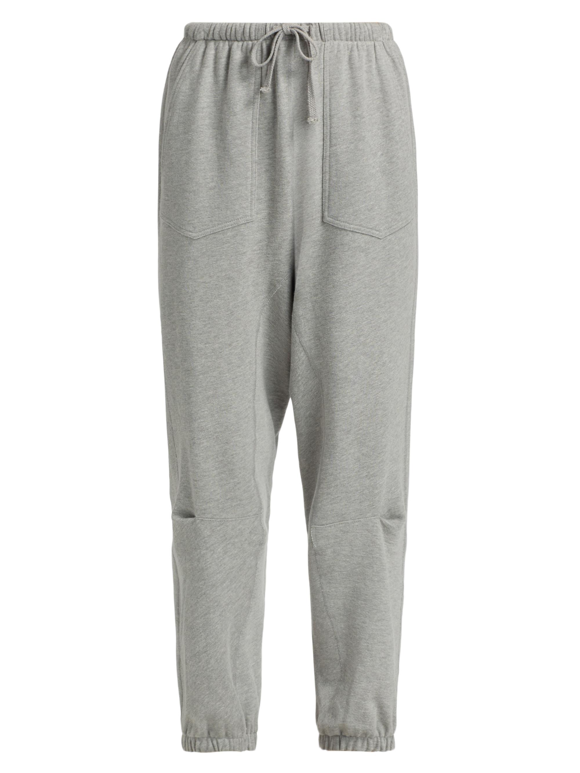 Nili Lotan Women's Dulce Cotton-Blend Jersey Drawstring Sweatpants - Heather Grey