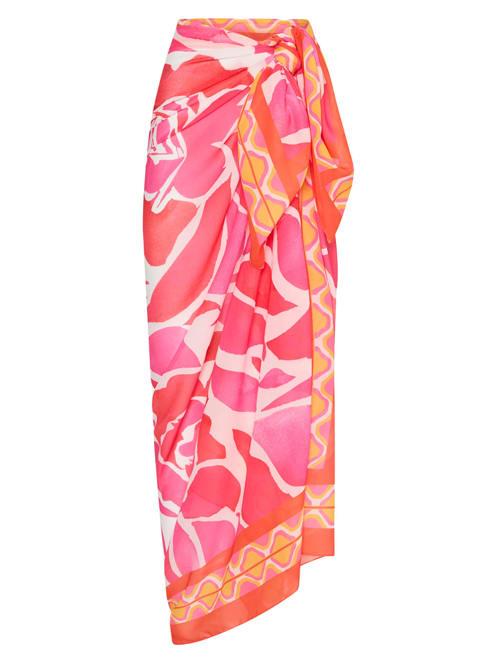 Milly Women's Dream Rose Abstract Sarong - Magenta Multi