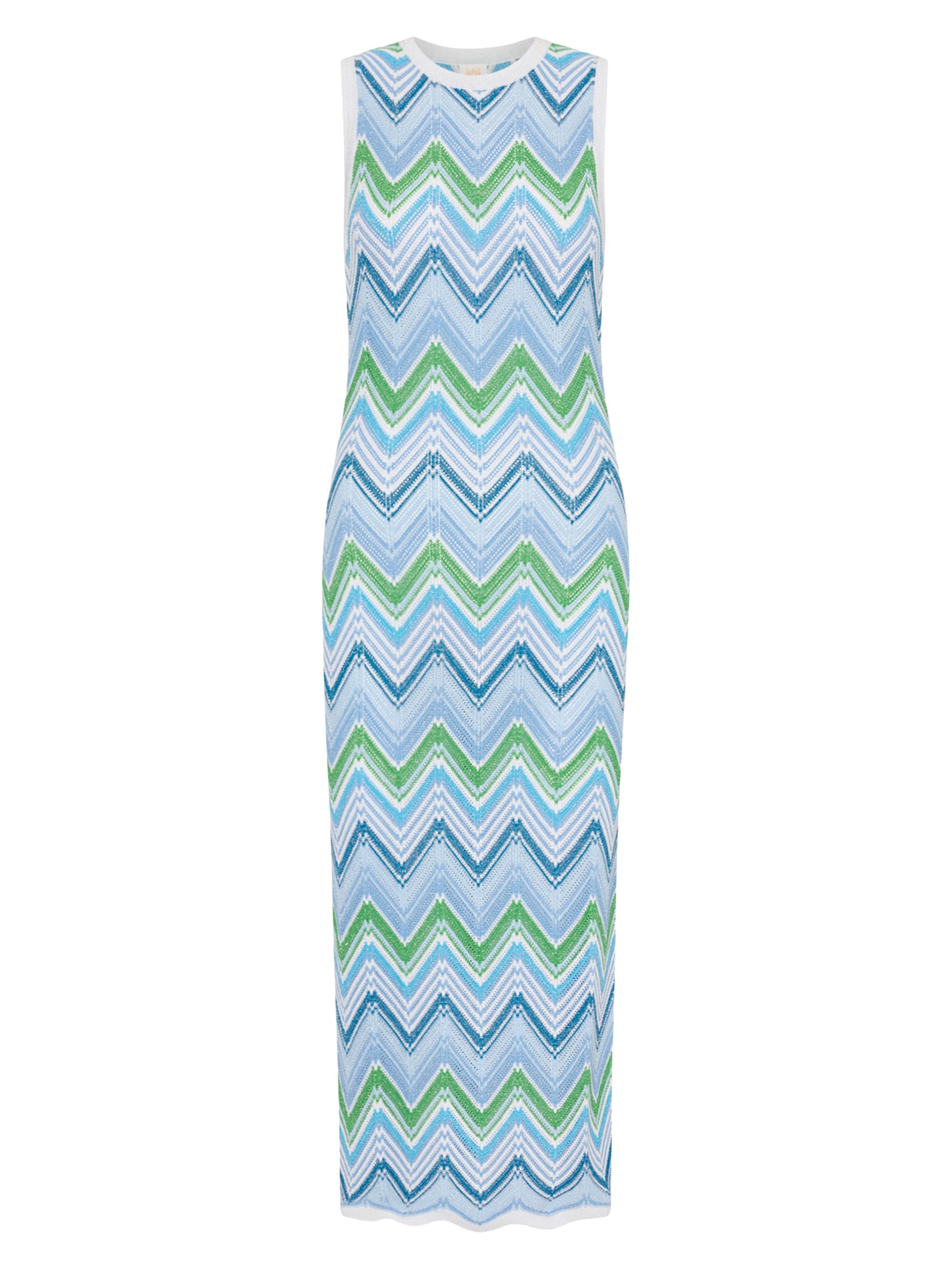 Milly Zigzag Striped Knit Sleeveless Midi-Dress | Saks Fifth Avenue