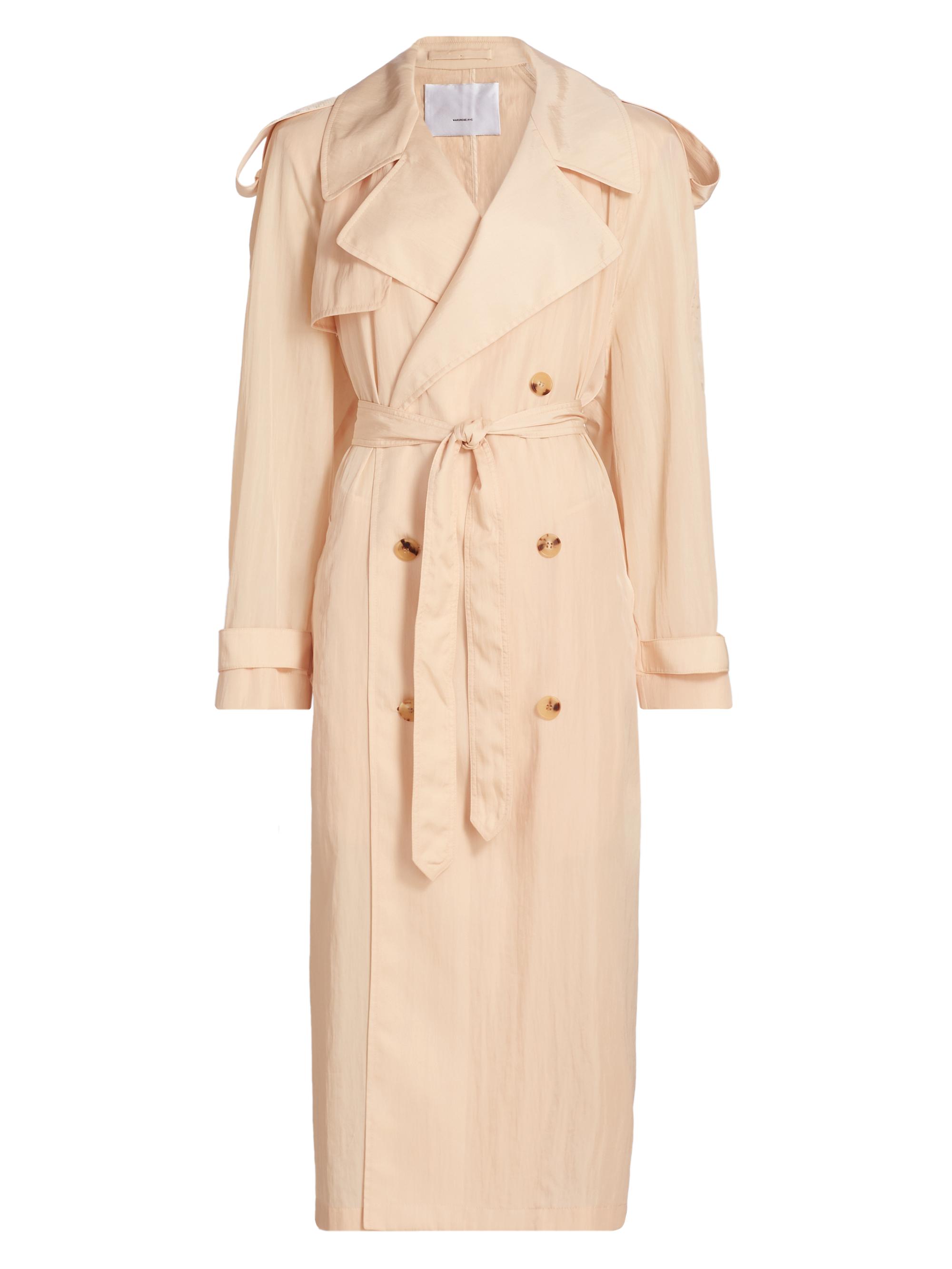 WARDROBE.NYC Women's Technical Trench Coat - Ecru