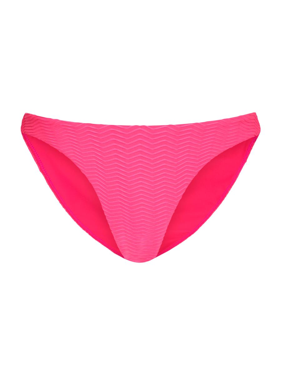 Milly Women's Margot Chevron Bikini Bottom In Pink