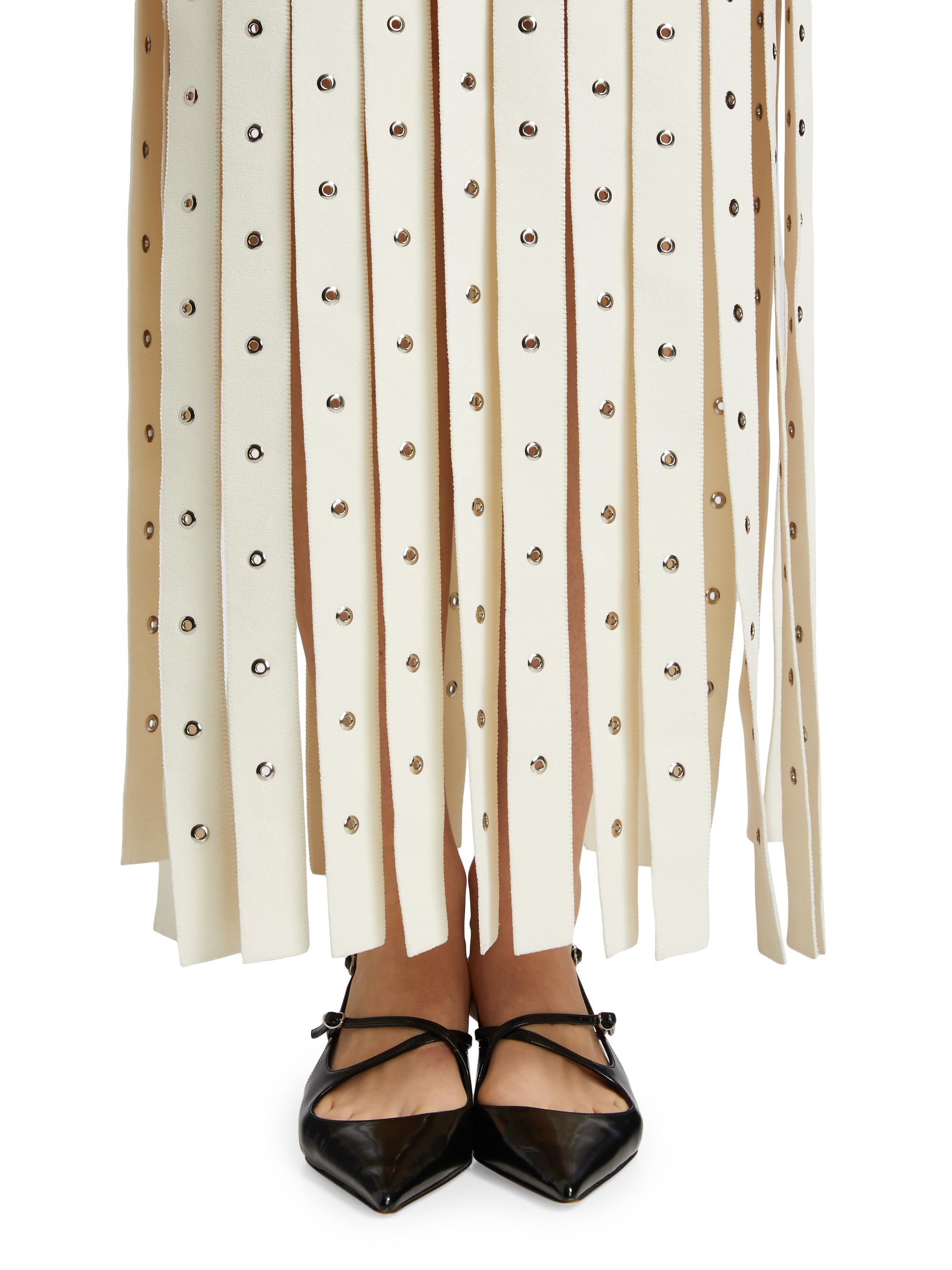 Proenza Schouler Effe Grommet-Embellish Fringe Maxi Skirt | Saks