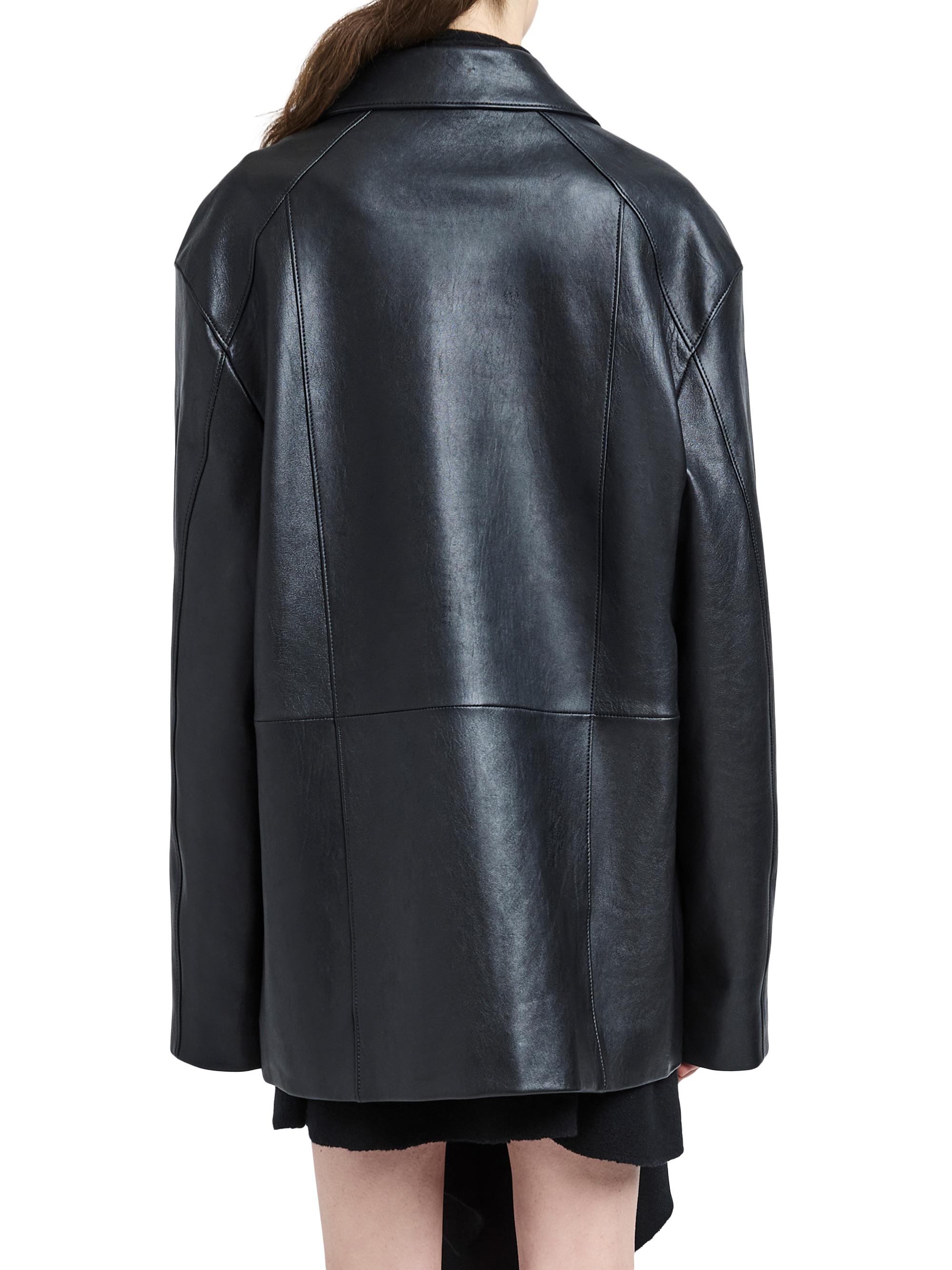 ⭐️新品⭐️PROENZA SCHOULER レザーブルゾン　ブラック　サイズ6 Proenza Schouler White Label Annabel Jacket in Lightweight Leather