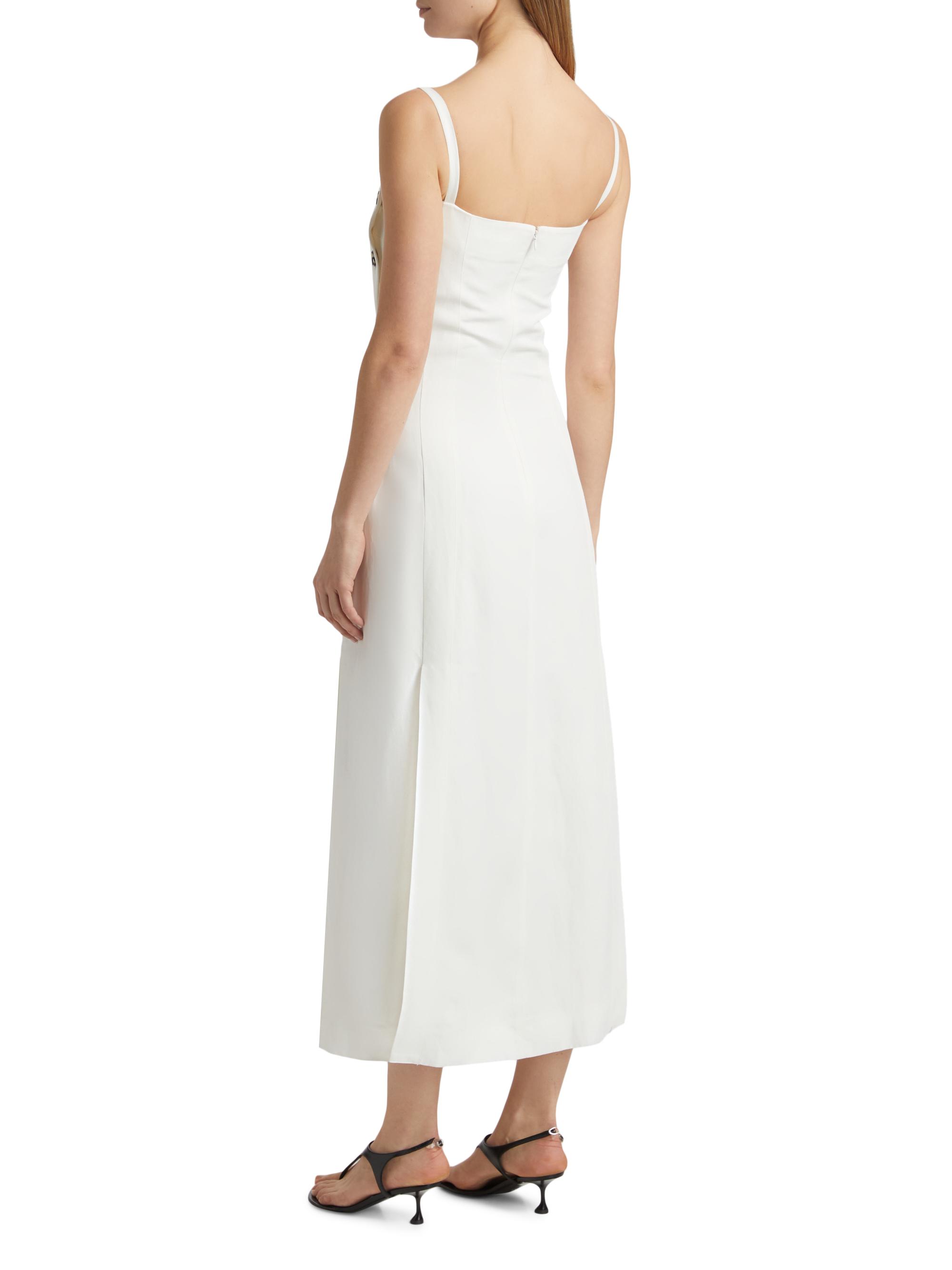 Proenza Schouler Candice Linen-Blend A-Line Maxi Dress | Saks Fifth Avenue
