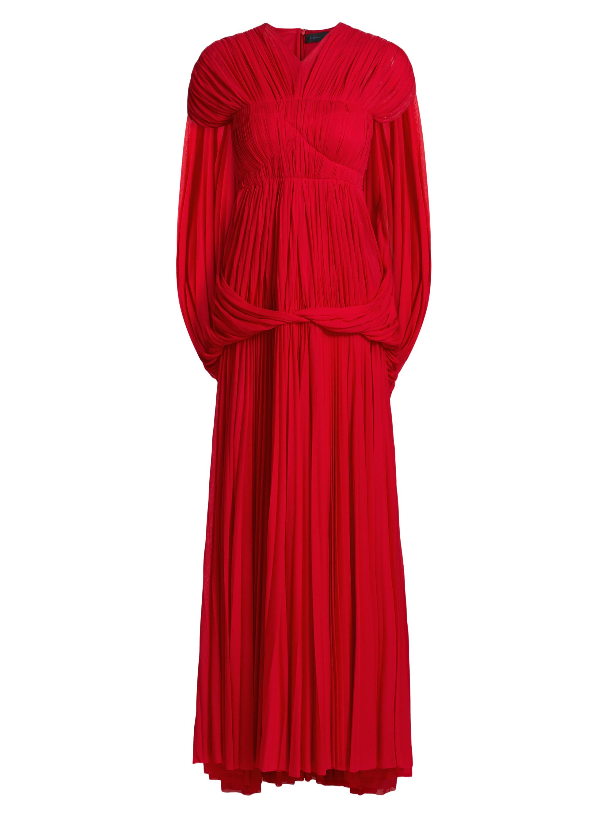 Alice + Olivia Zenaida Maxi Cape Dress | Saks Fifth Avenue