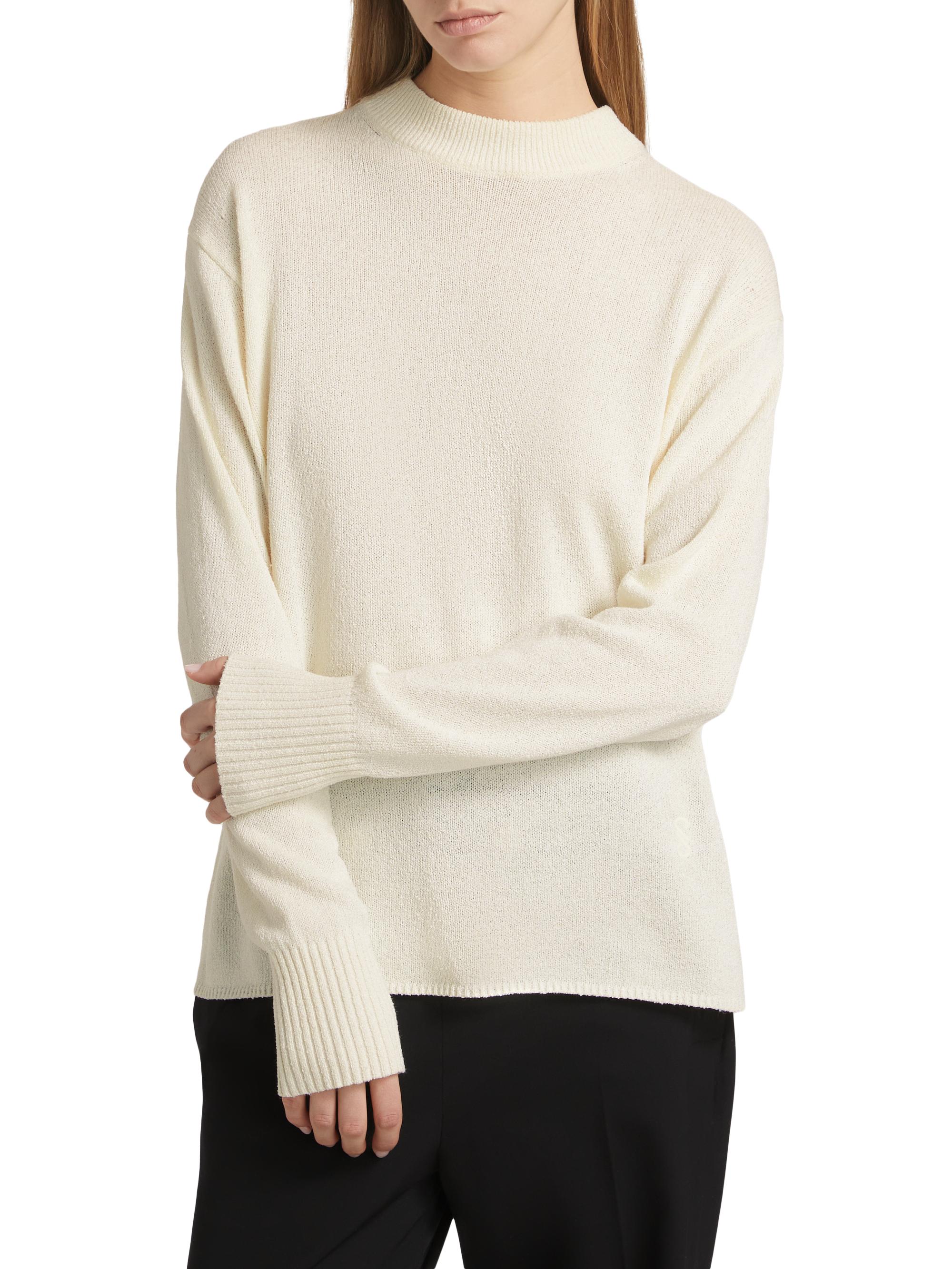 Proenza Schouler Corri Silk-Blend Crewneck Sweater | Saks Fifth Avenue