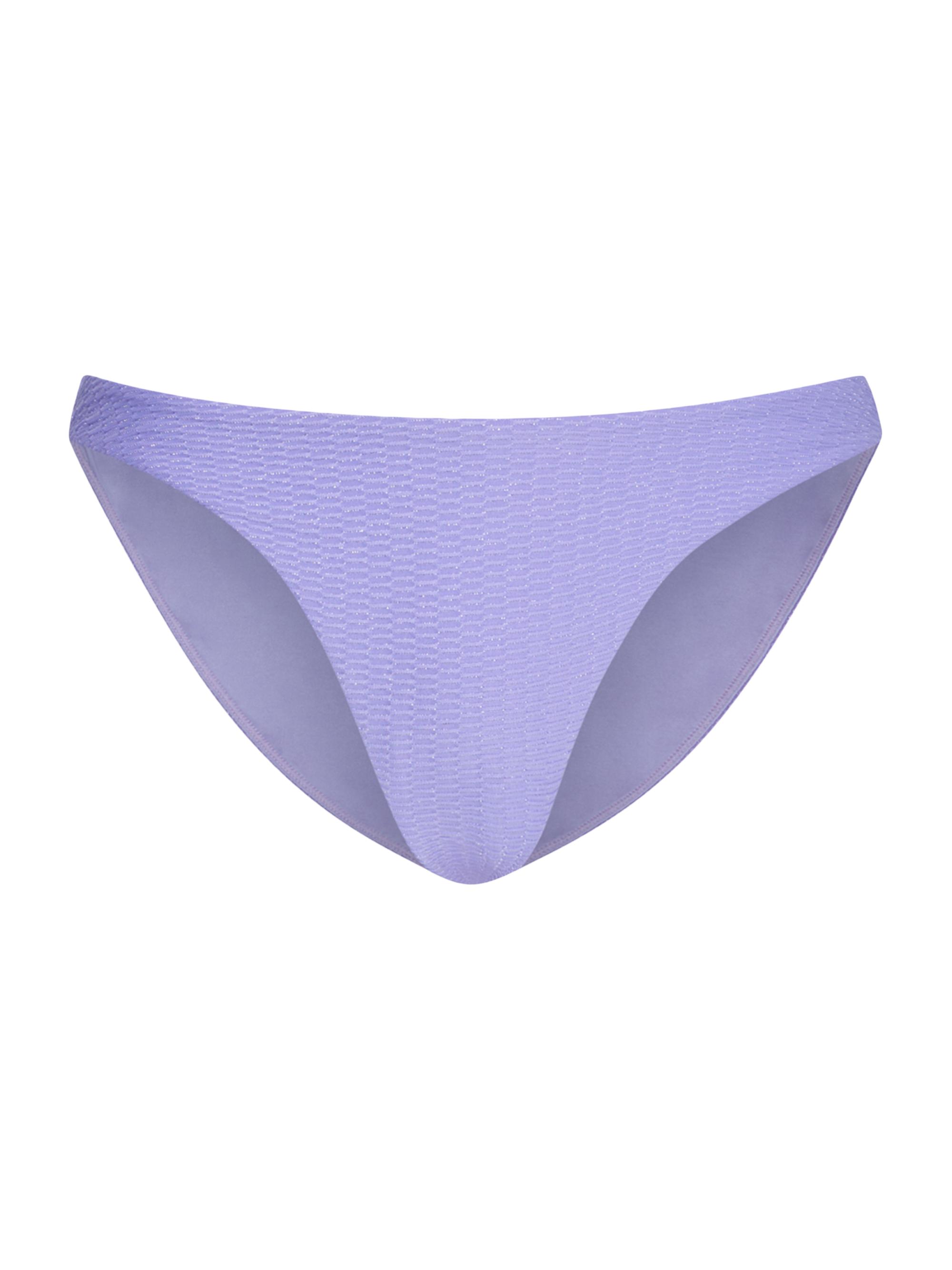 Milly Women's Margot Metallic Shimmer Bikini Bottom - Purple