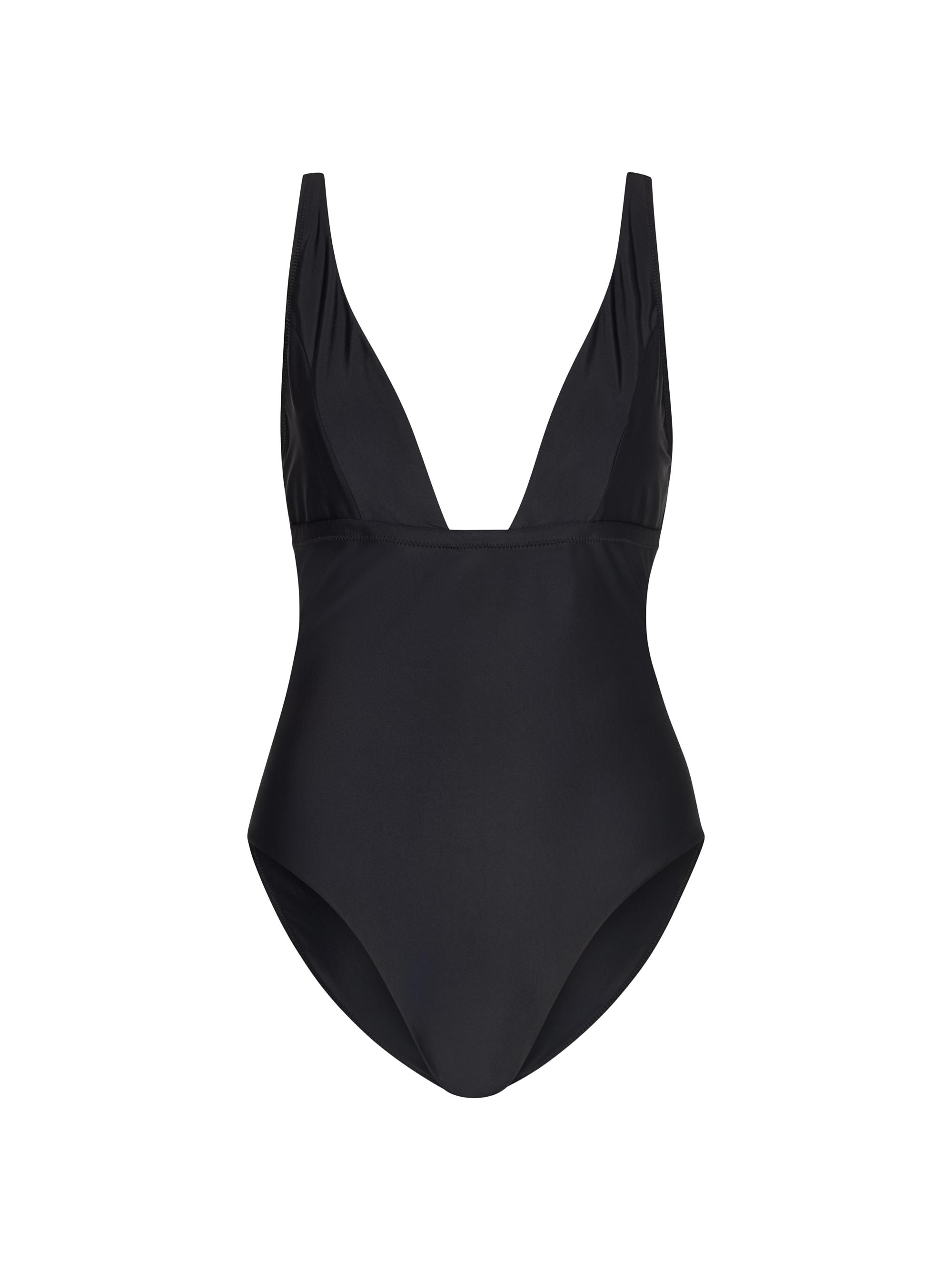 Milly Women's Plunging V-neck One-Piece Swimsuit - Black