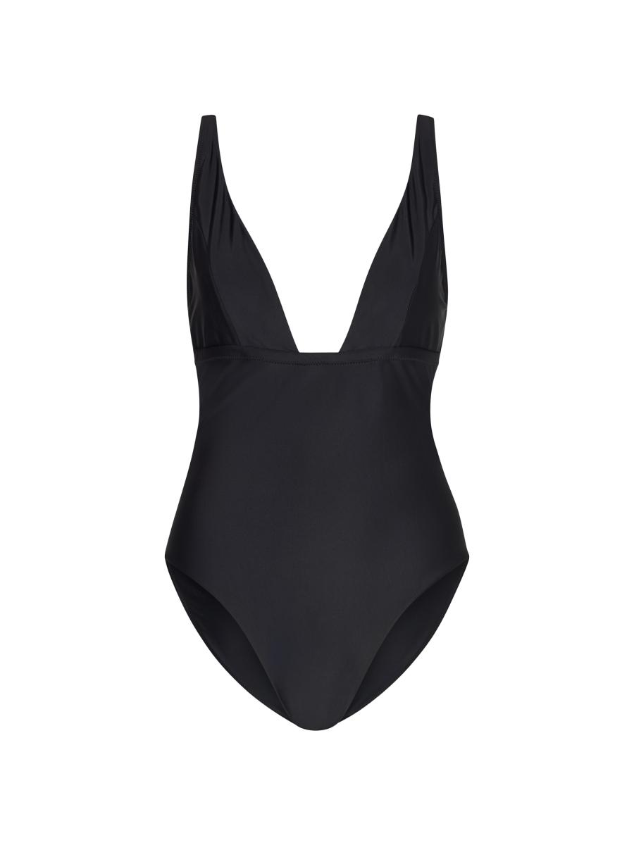 Milly Women's Plunging V-neck One-piece Swimsuit In Black