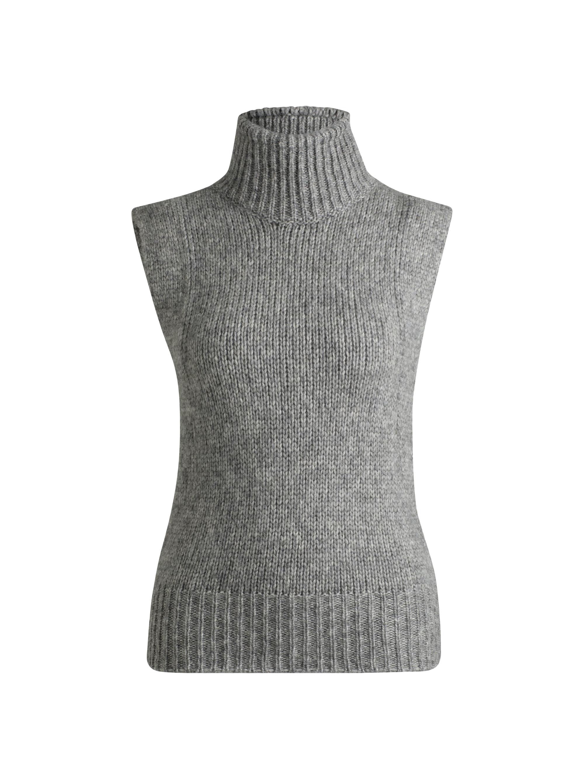 BOSS Women's Sleeveless Knitted Top - Grey