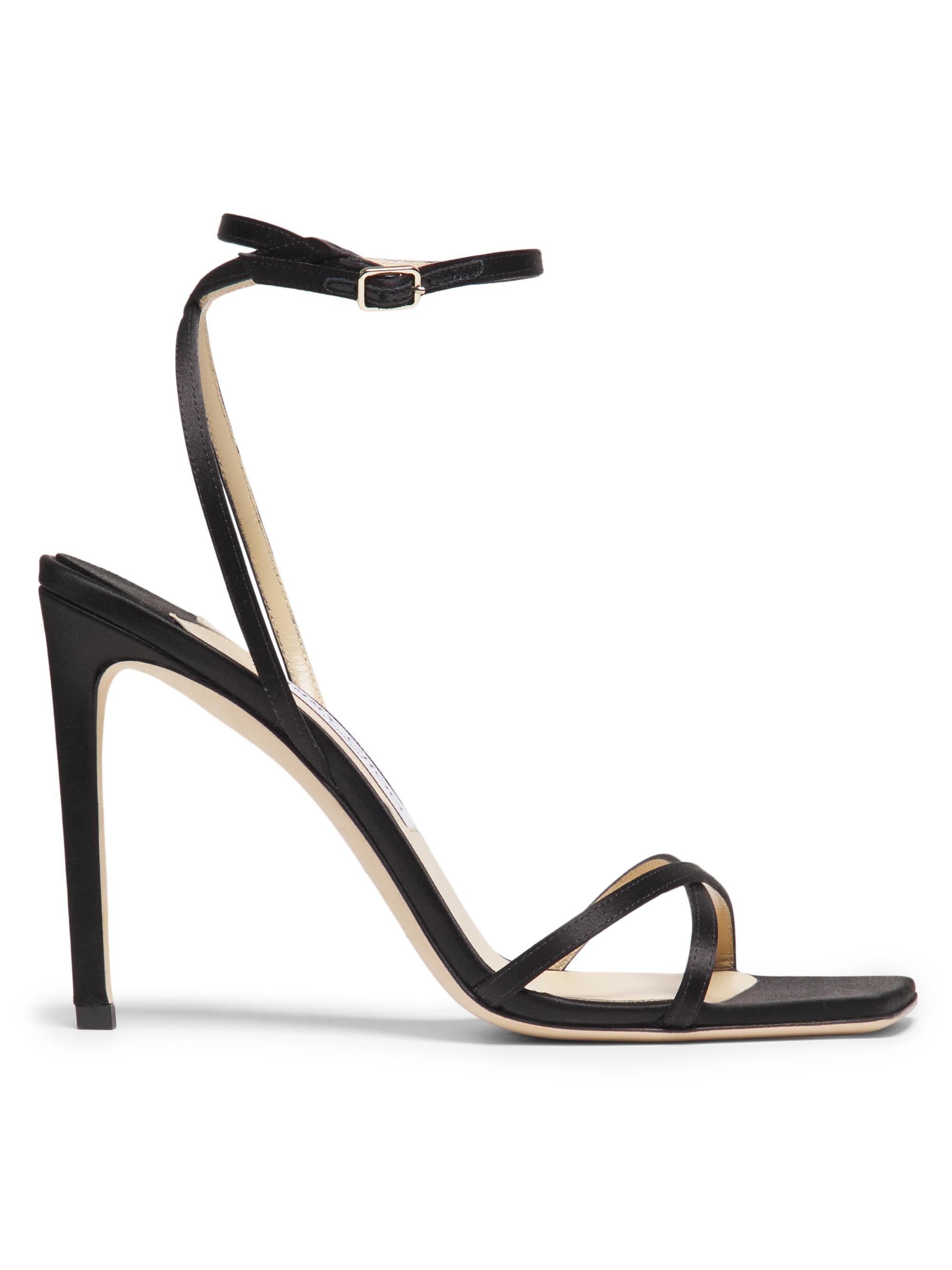 [美品]JIMMY CHOO Azie 85 | Black Nappa Leather Sandals | JIMMY CHOO