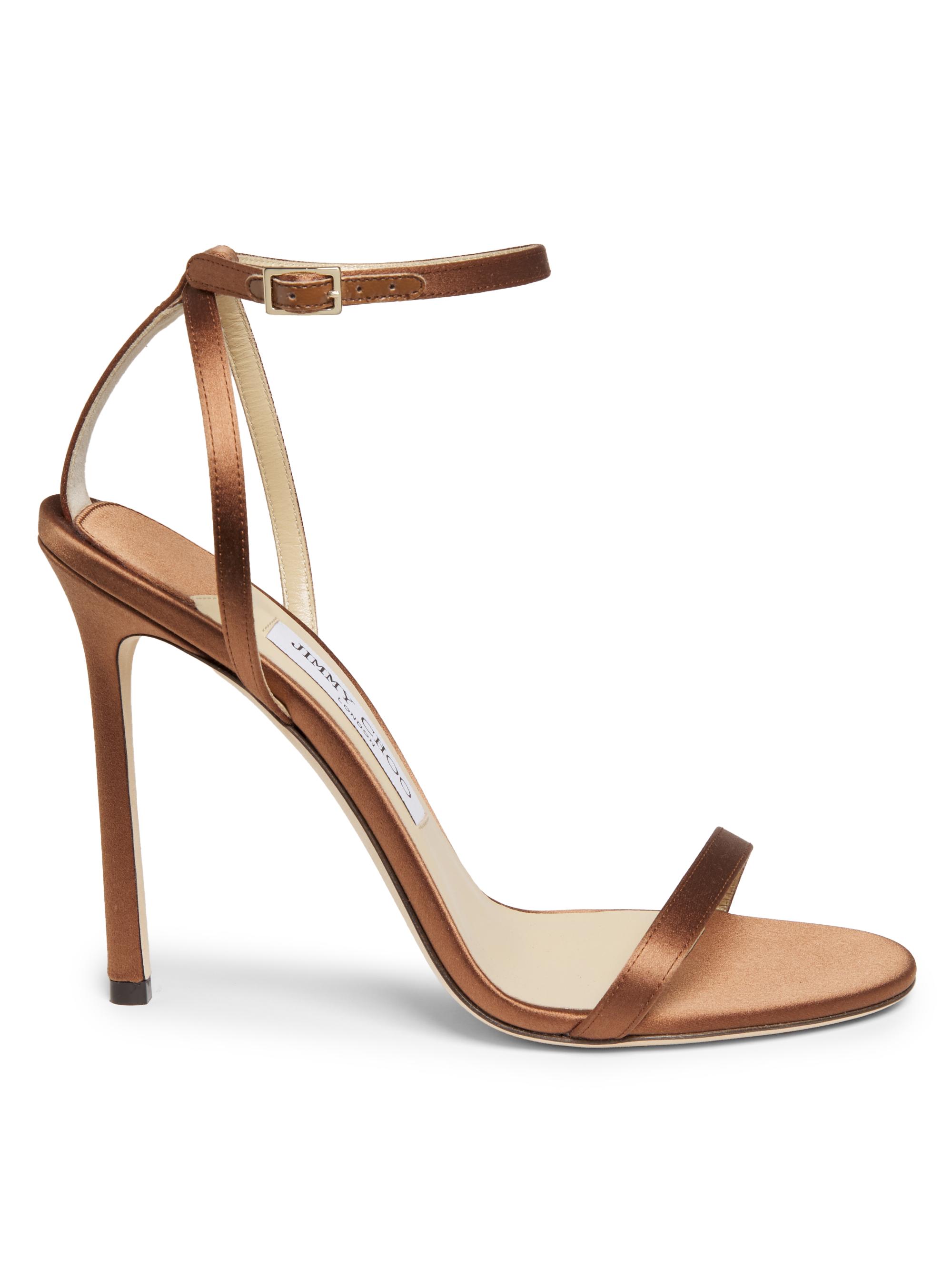Jimmy Choo Minny 110MM Satin Stiletto Sandals | Saks Fifth Avenue