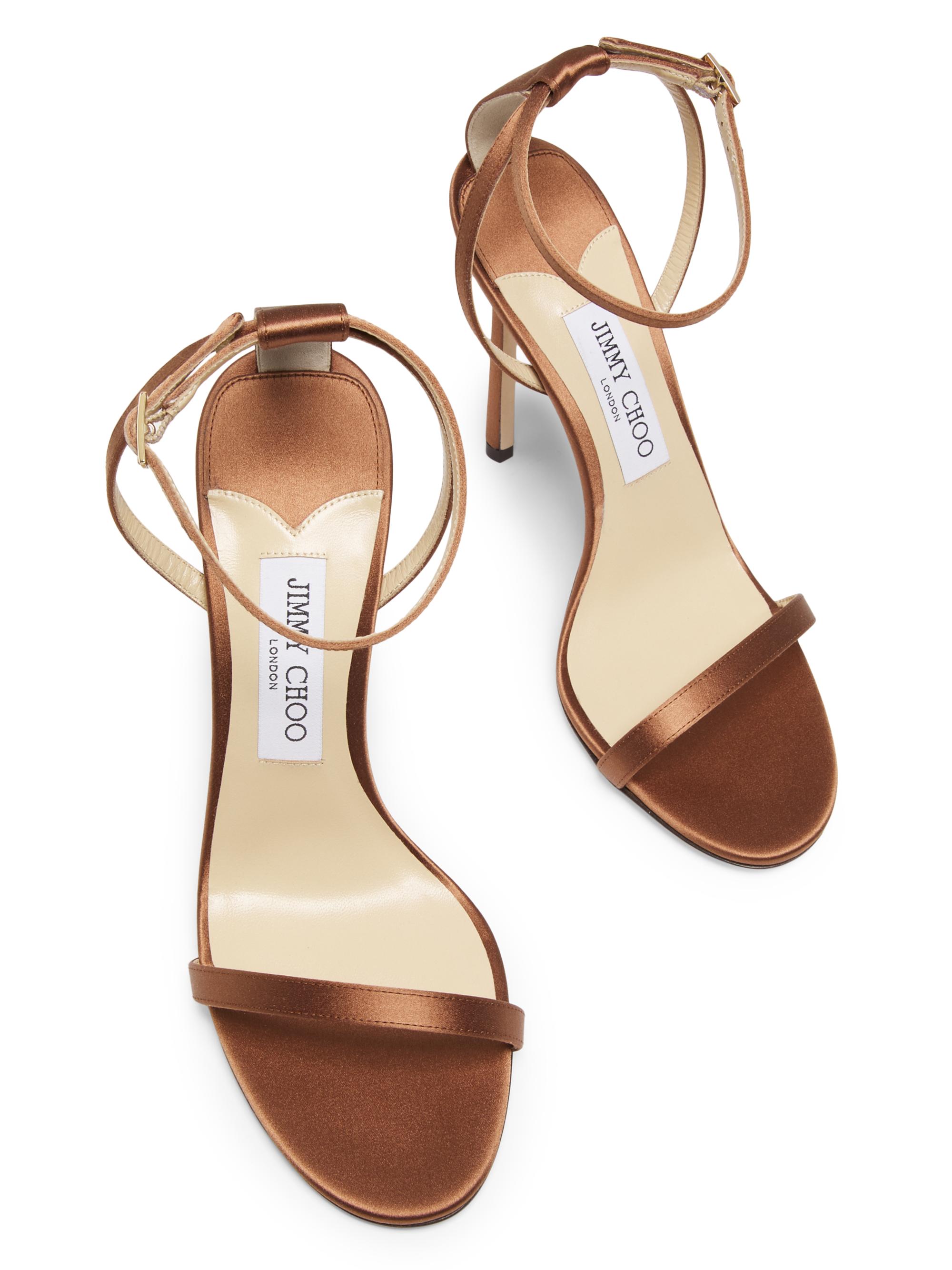 Jimmy Choo Minny 110MM Satin Stiletto Sandals | Saks Fifth Avenue